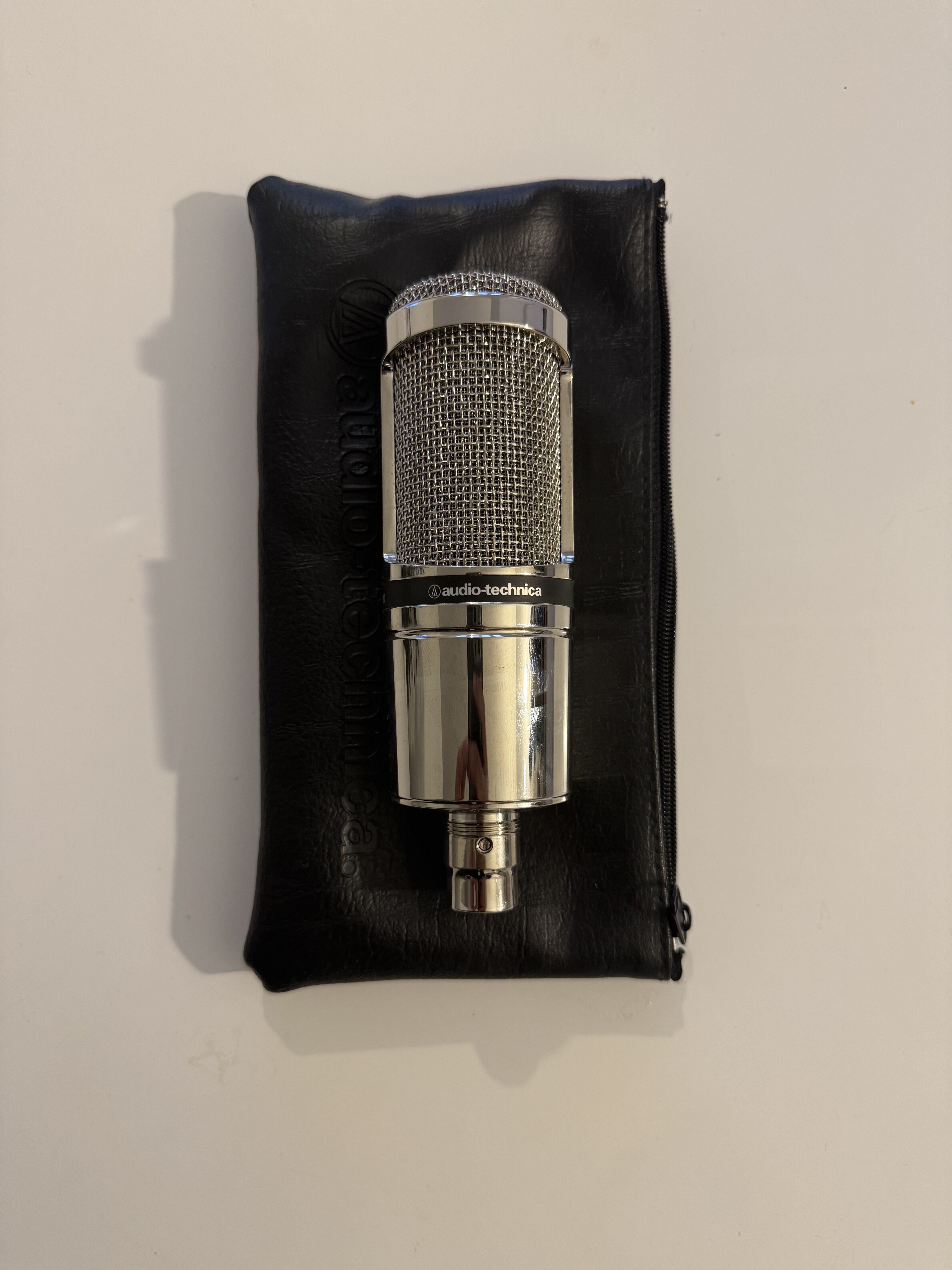 Audio technica AT2020 Chrome + Support mic