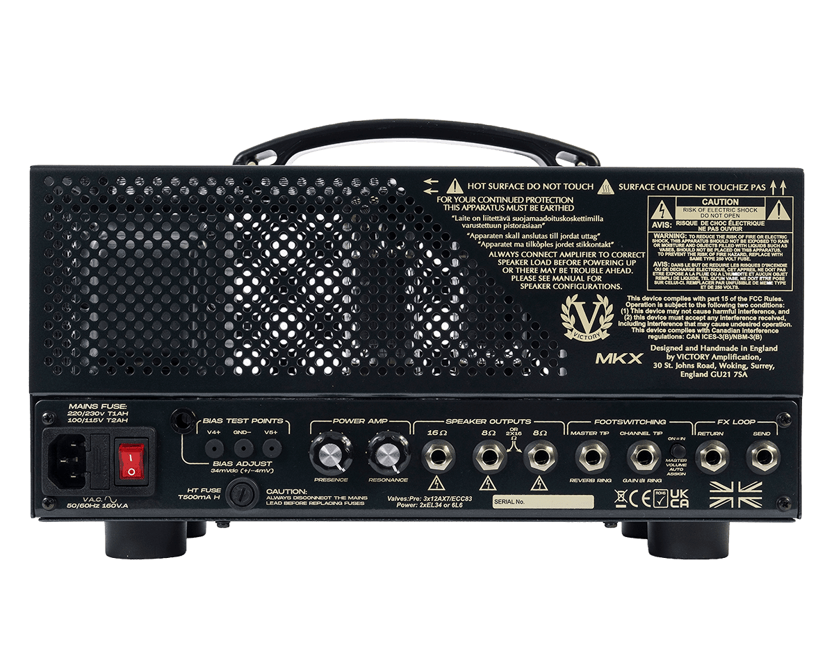 Victory Amps MKX Lunch Box Head : MKX Lunch Box HeadREAR