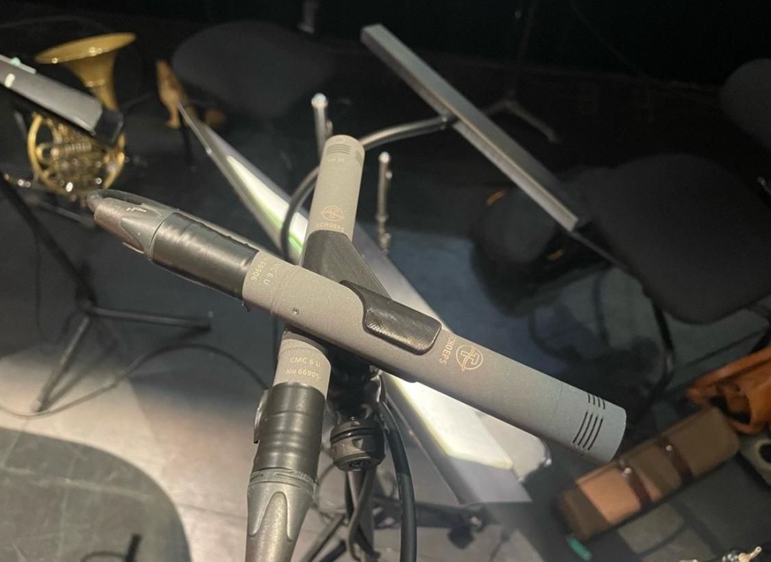 Fixation ORTF pour 2 microphones