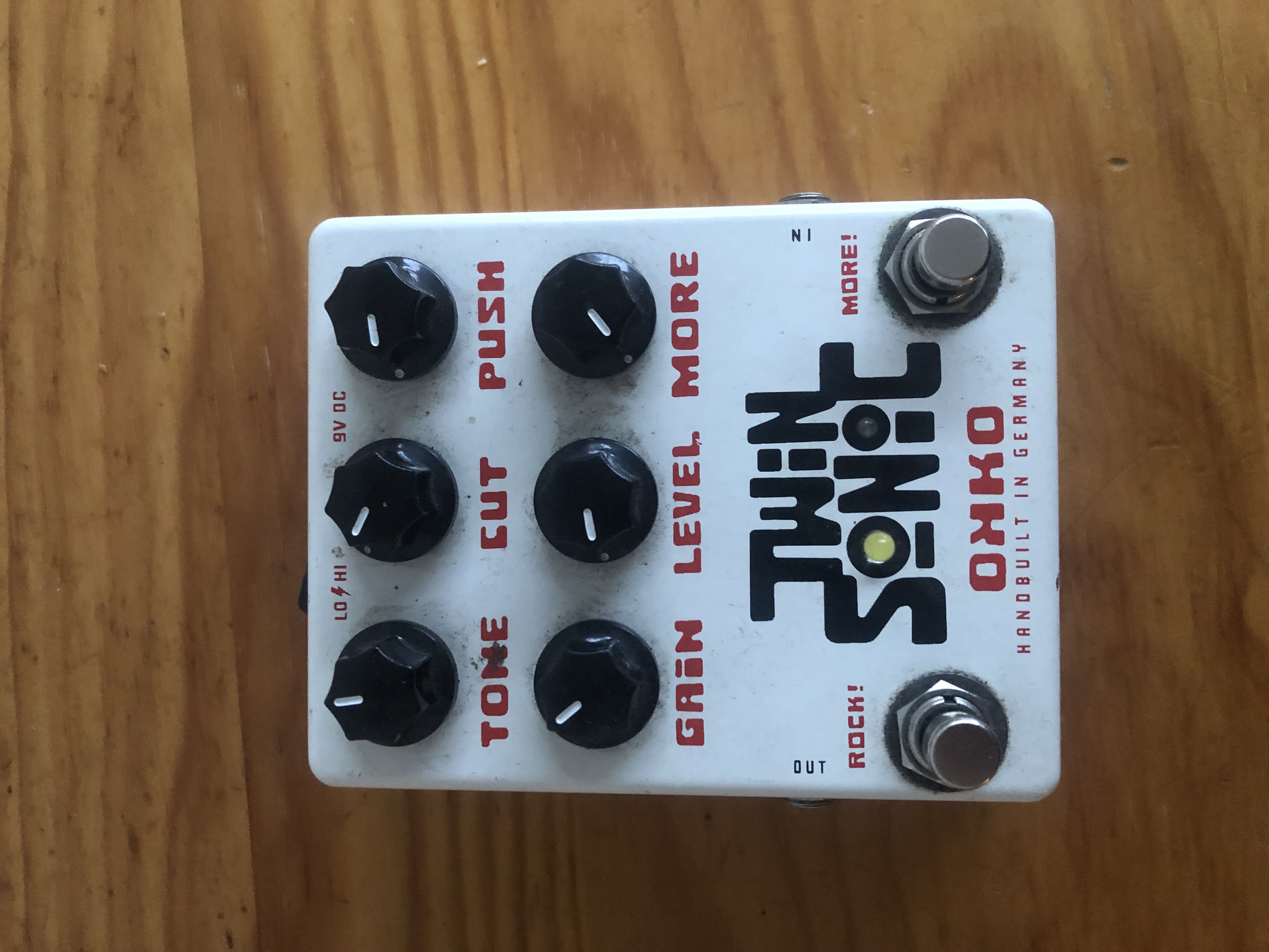 Overdrive + boost TWIN SONIC Mk1 de chez OKKO