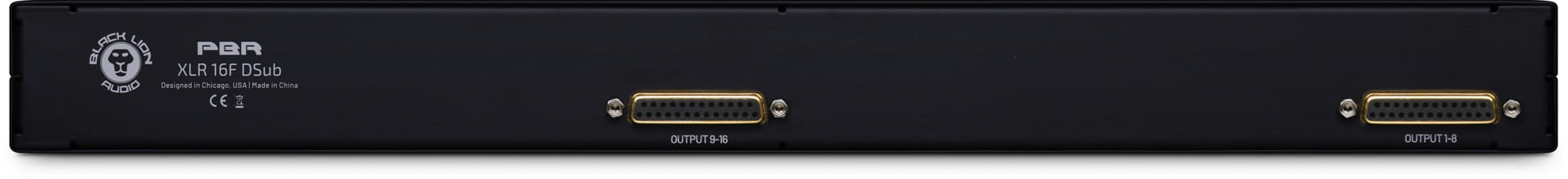Black Lion Audio PBR XLR 16F DSub : PBR XLR 16F DSub 02