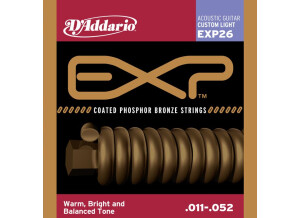 D'Addario EXP Coated Phosphor Bronze - EXP26 11-52 Custom Light (32436)