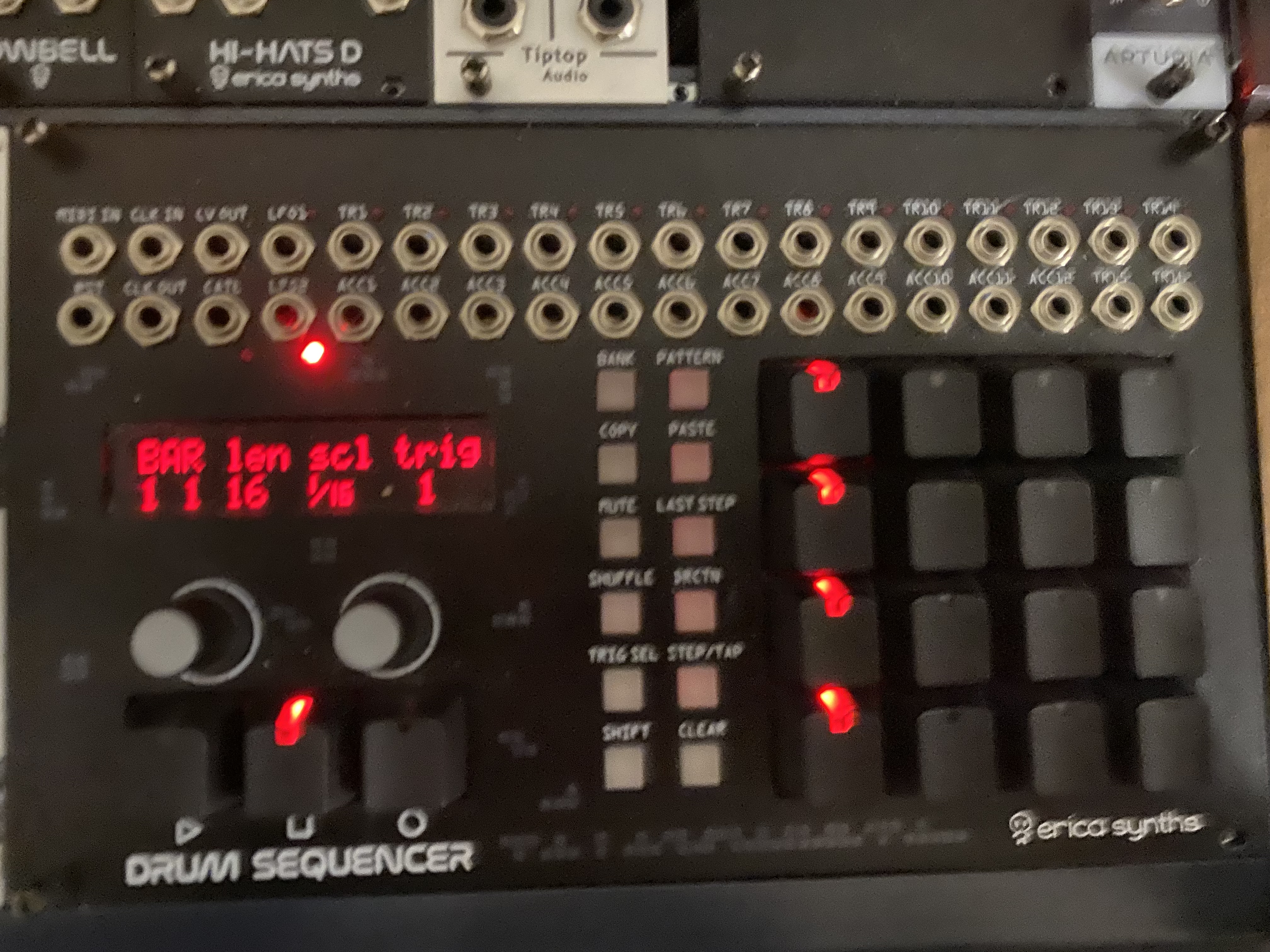 Drum séquencer Erica synths