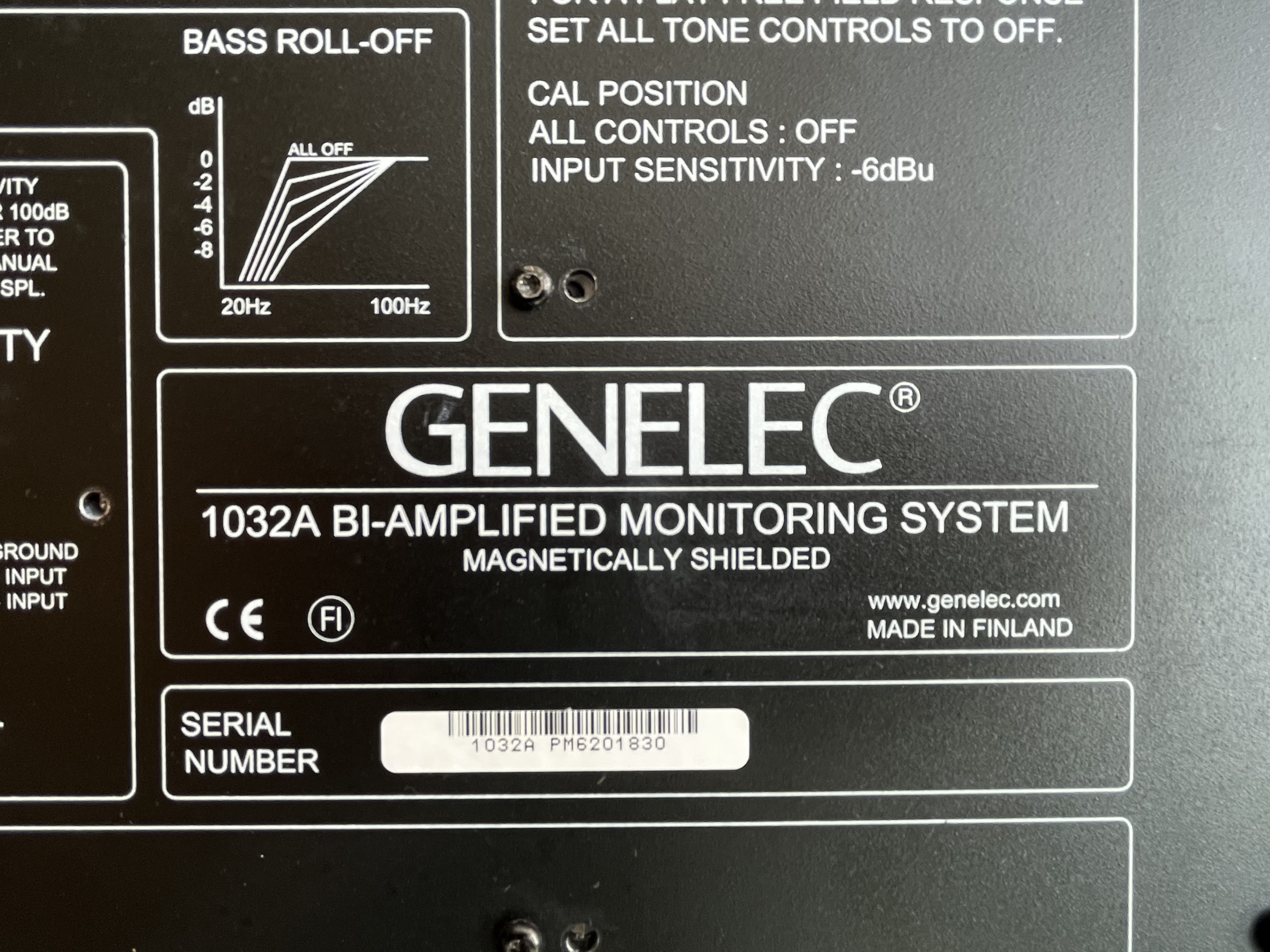 A VENDRE Genelec 1032 A