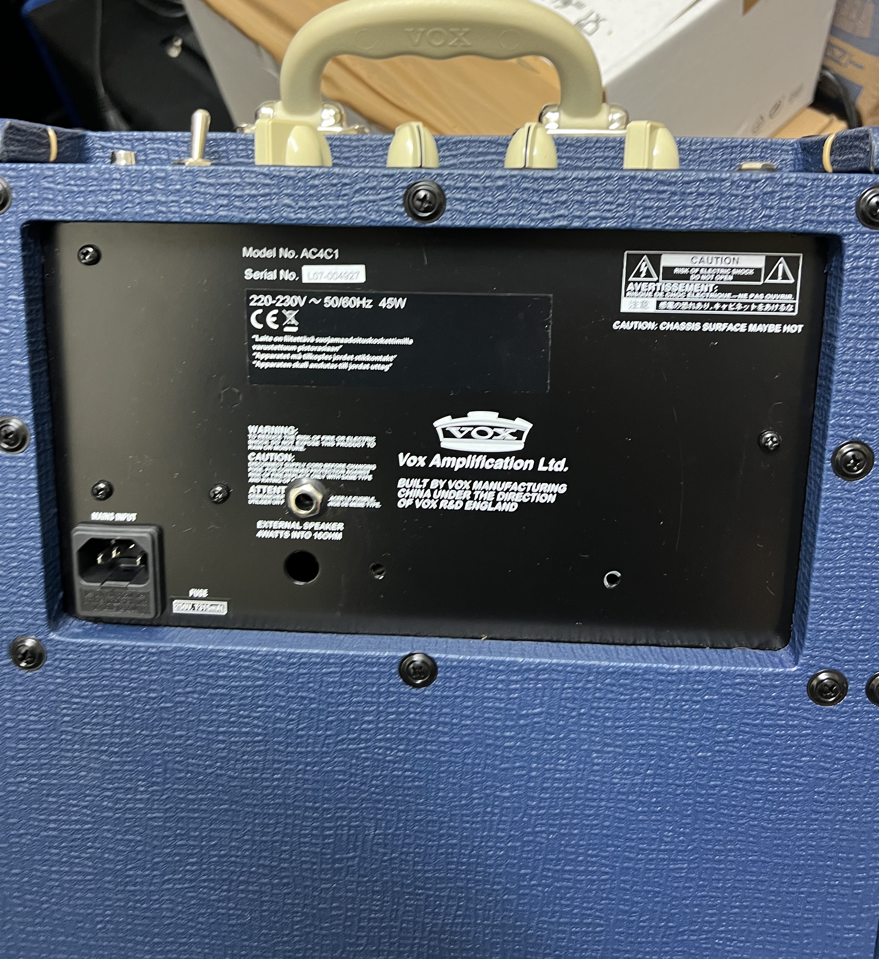 Vds ampli vox a lampes