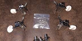 6 Mécaniques Gibson Deluxe White PMMH-060 3R+3L style Vintage Nickel