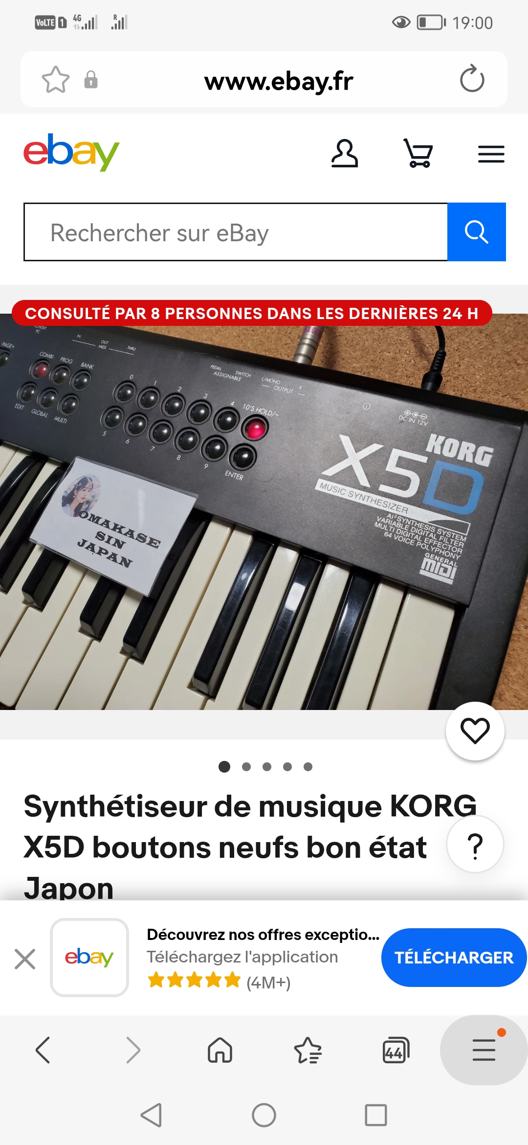 Vends senthetiseur KORG X5D 