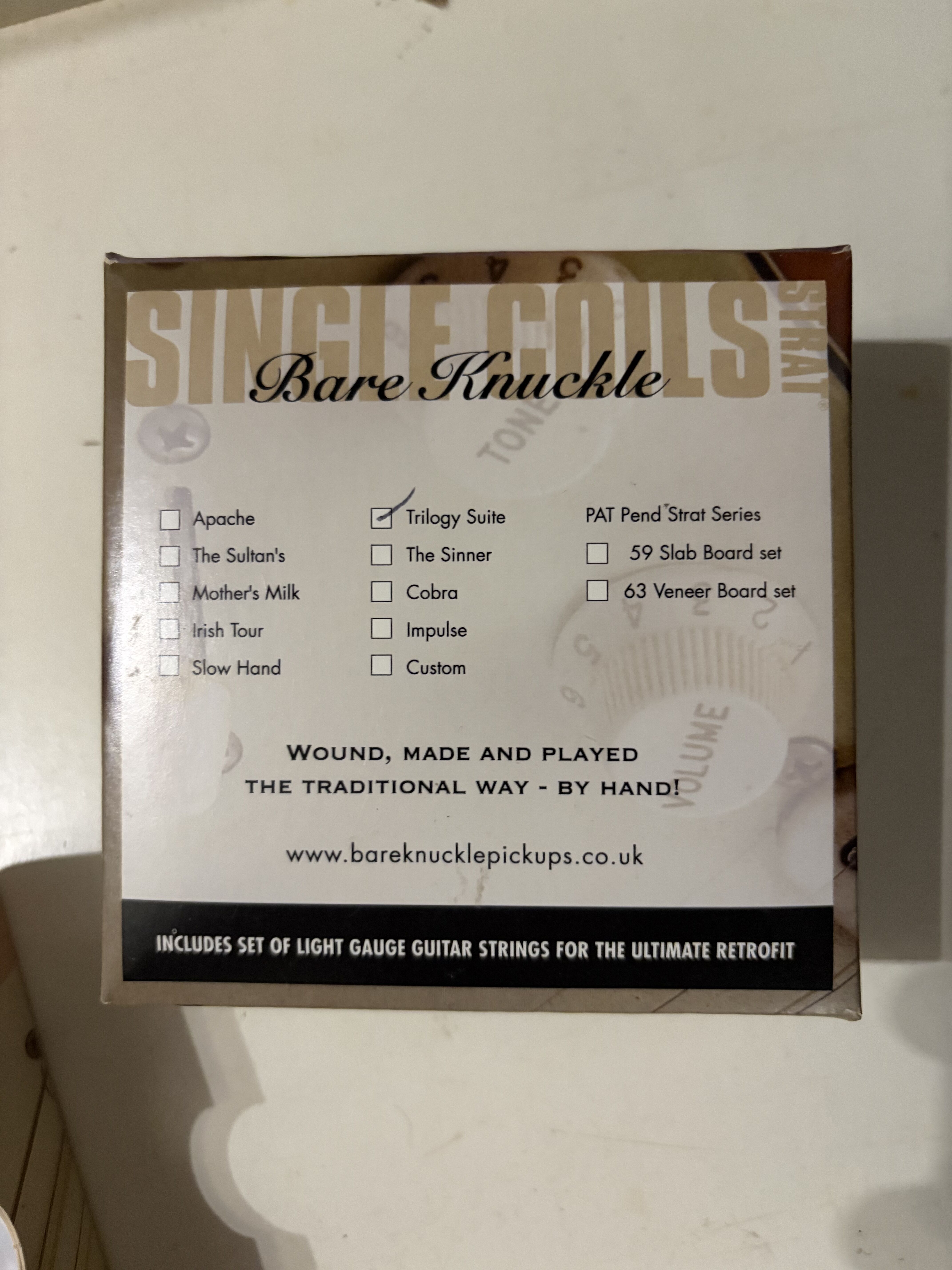 Bare Knuckle Pickups Trilogy Suite Single Coil Set (2104)