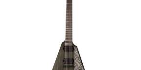 Vends Guitare Schecter V-1 Apocalypse Flying V gris rouillé