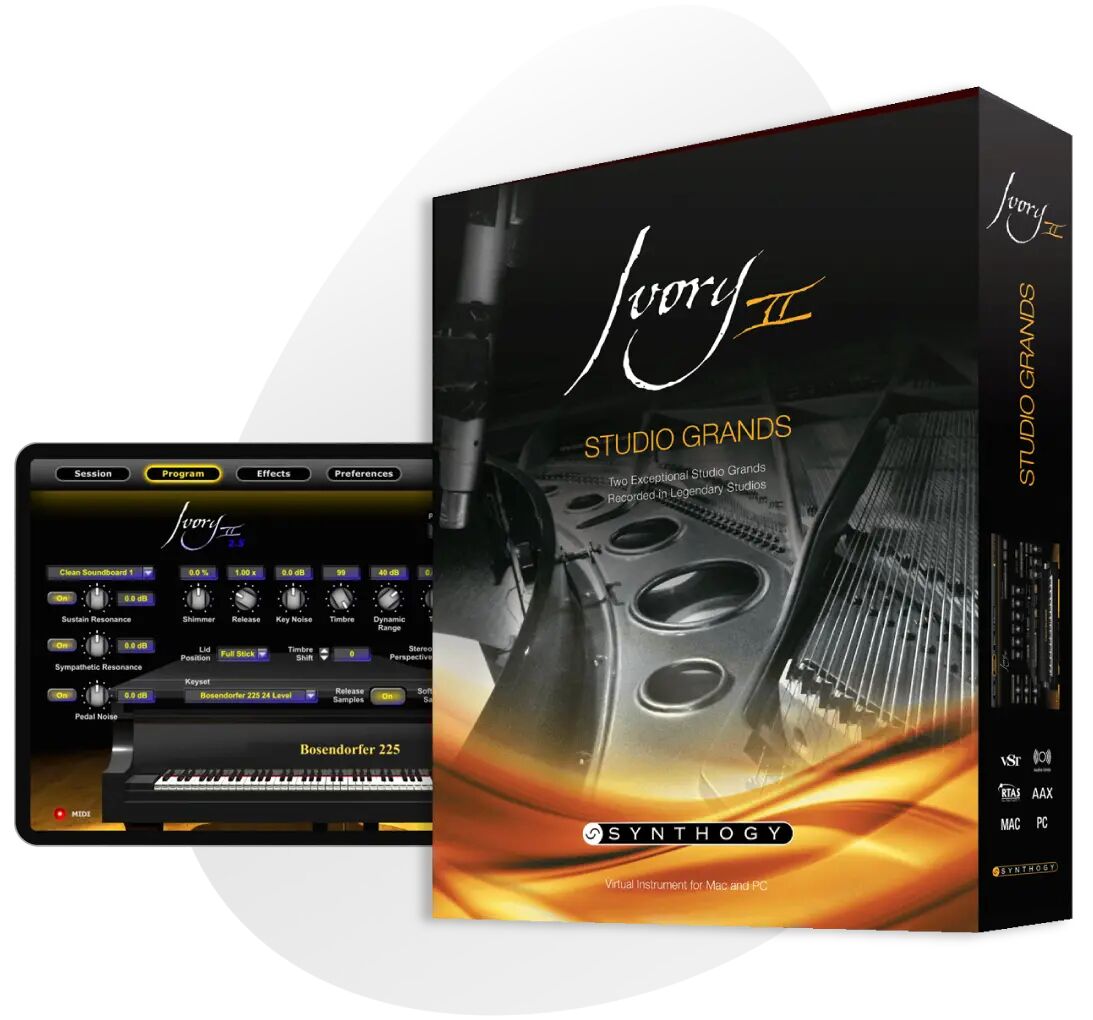 Vends synthogy ivory II studio grand