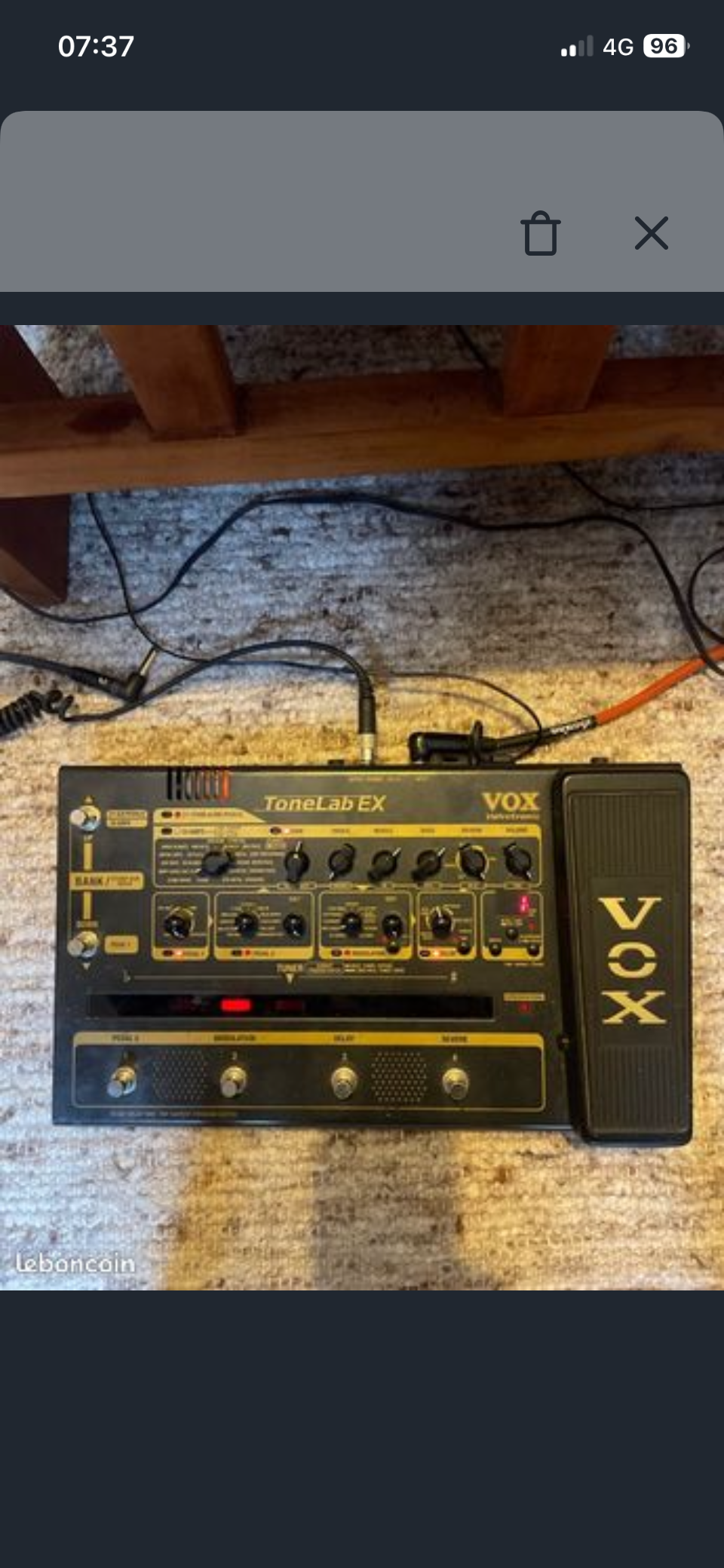 Vends Pédalier Multi effets Tonelab EX
