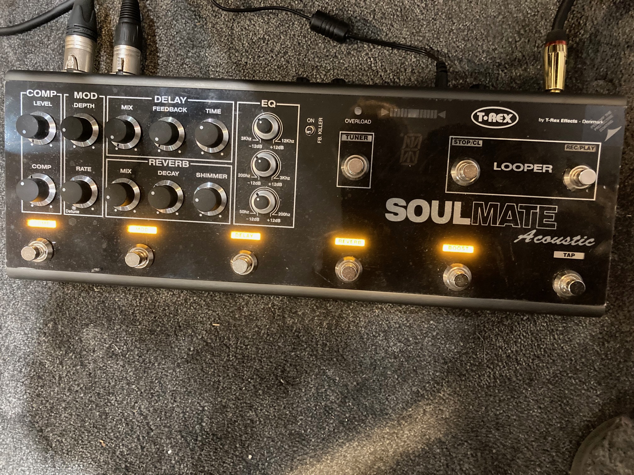 Vends pédalier multieffets T-REX SOULMATE ACOUSTIC pour guitare électro-acoustique