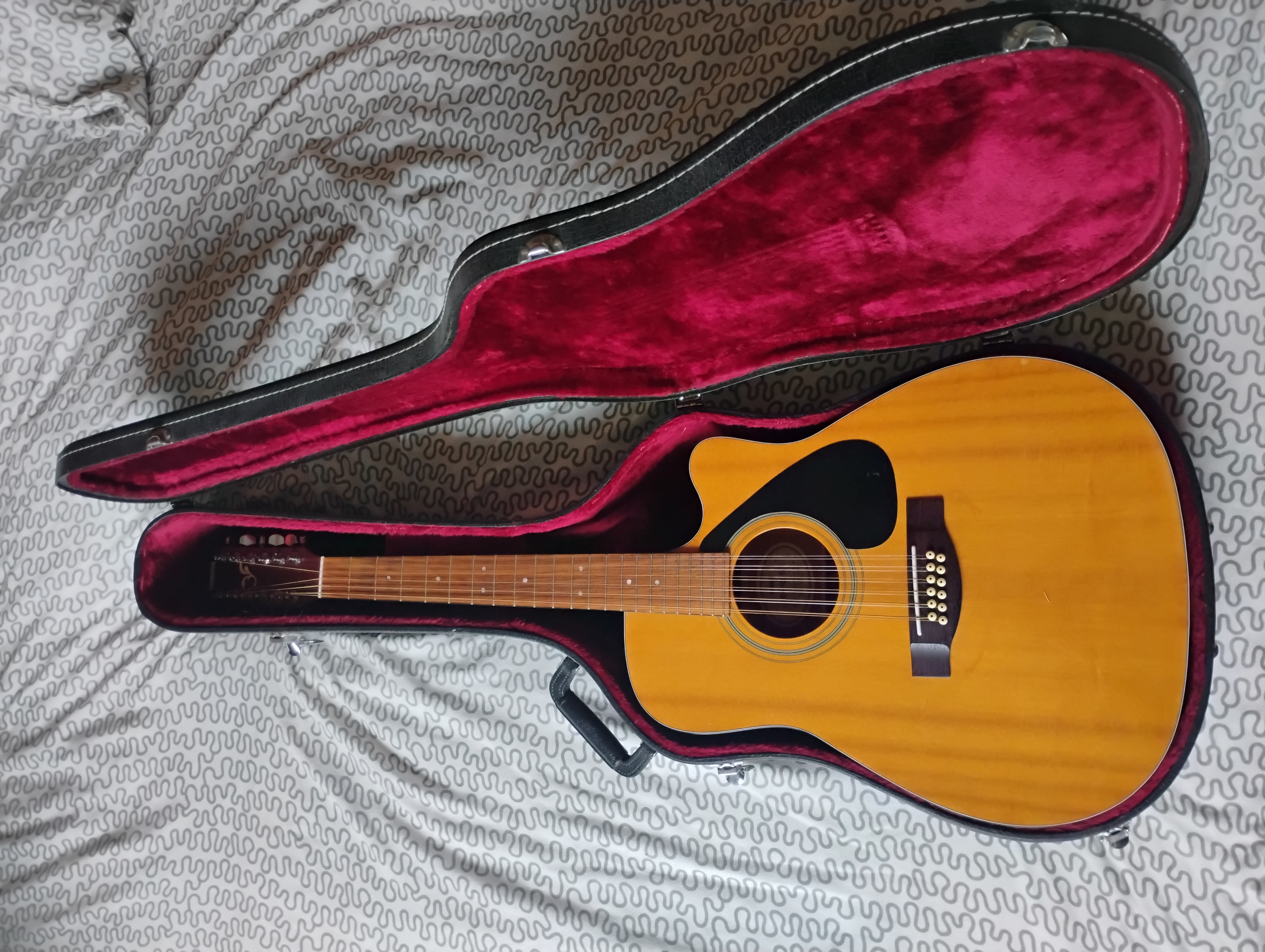 Yamaha FG-411CE-12 cordes  