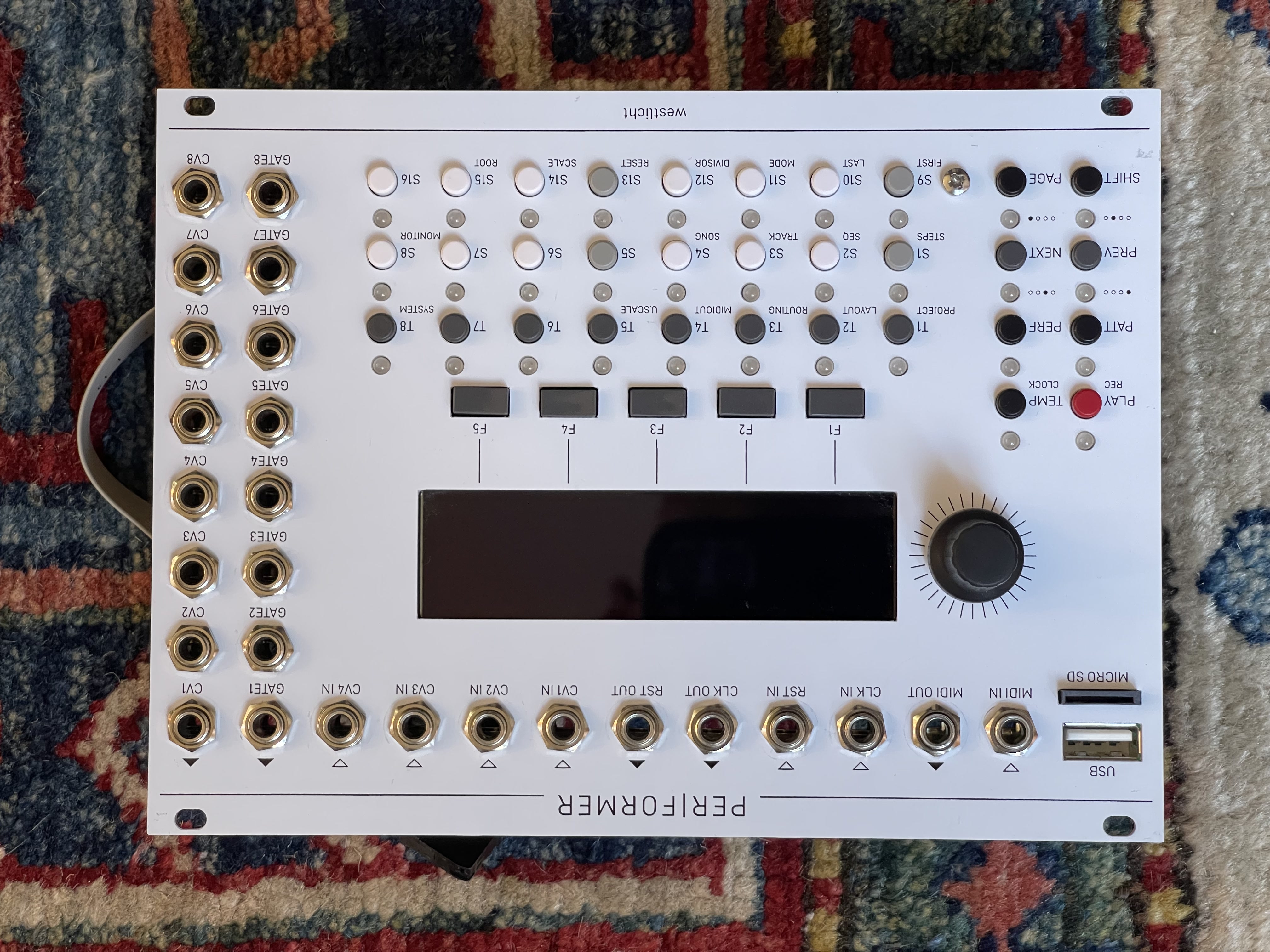 Vends Westlicht Performer (Faceplate Blanc)