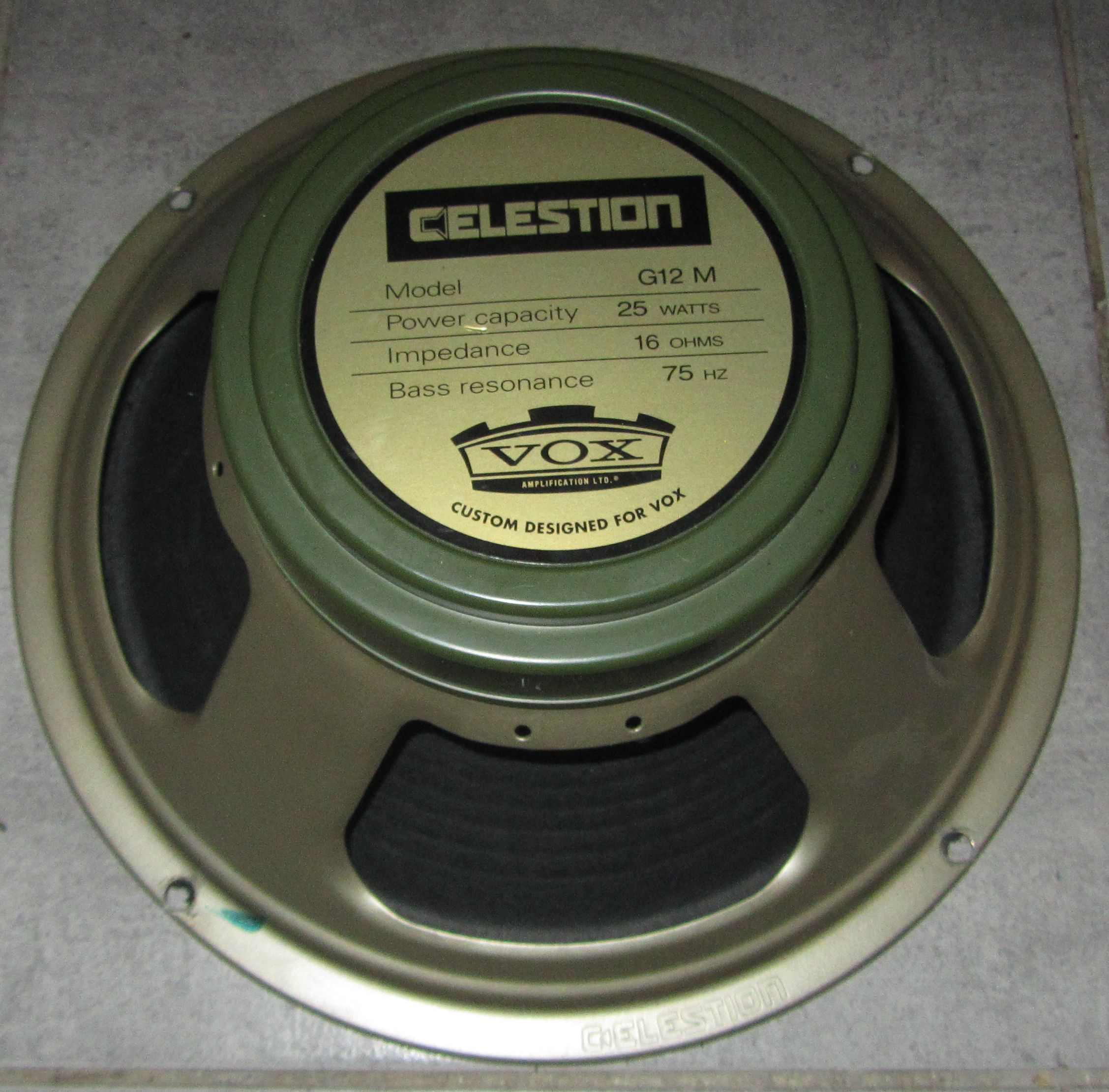 Celestion Greenback G12M parfait état 16ohms