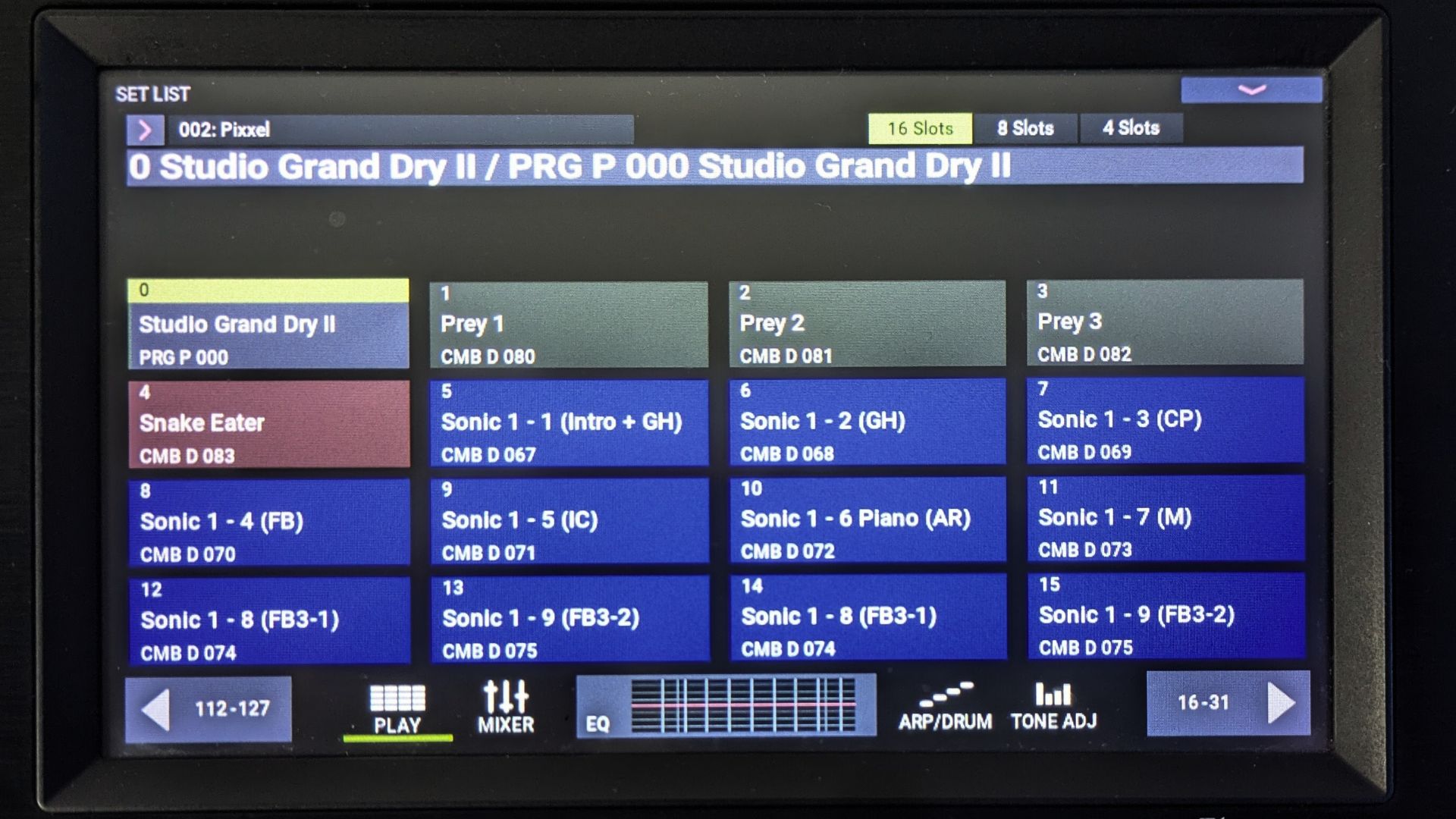 Split et Switch Setlist