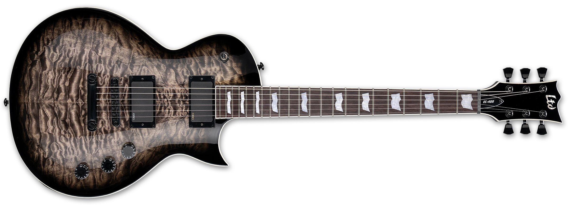LTD EC-400QM : EC-400QM - See Thru Black Sunburst