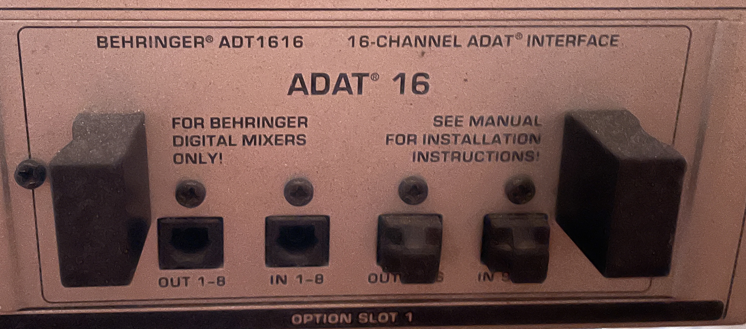 Carte ADAT Behringer DDX3216 – option – bon état