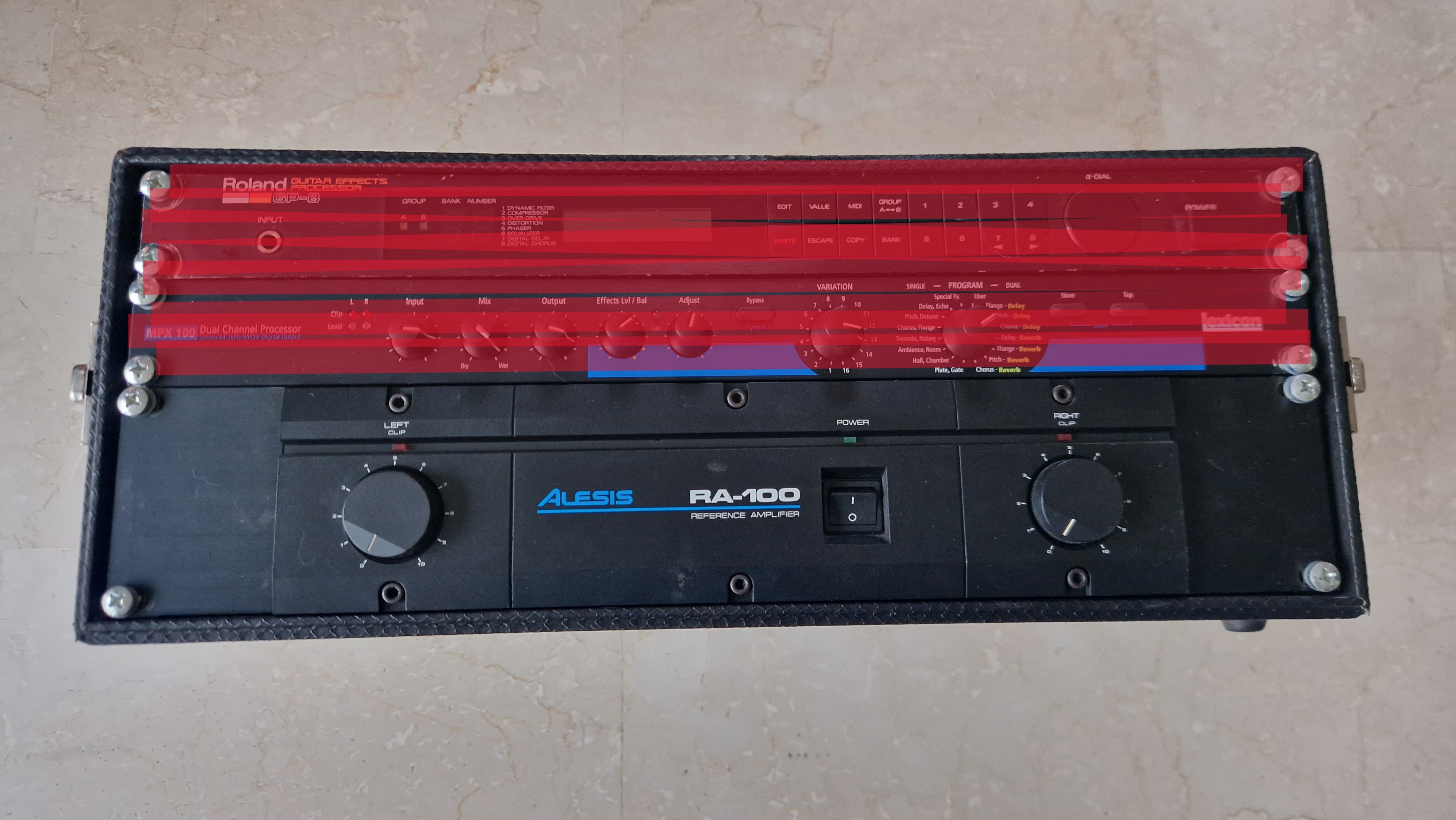 Vends Ampli Alesis RA-100 + rack fourni – années 90