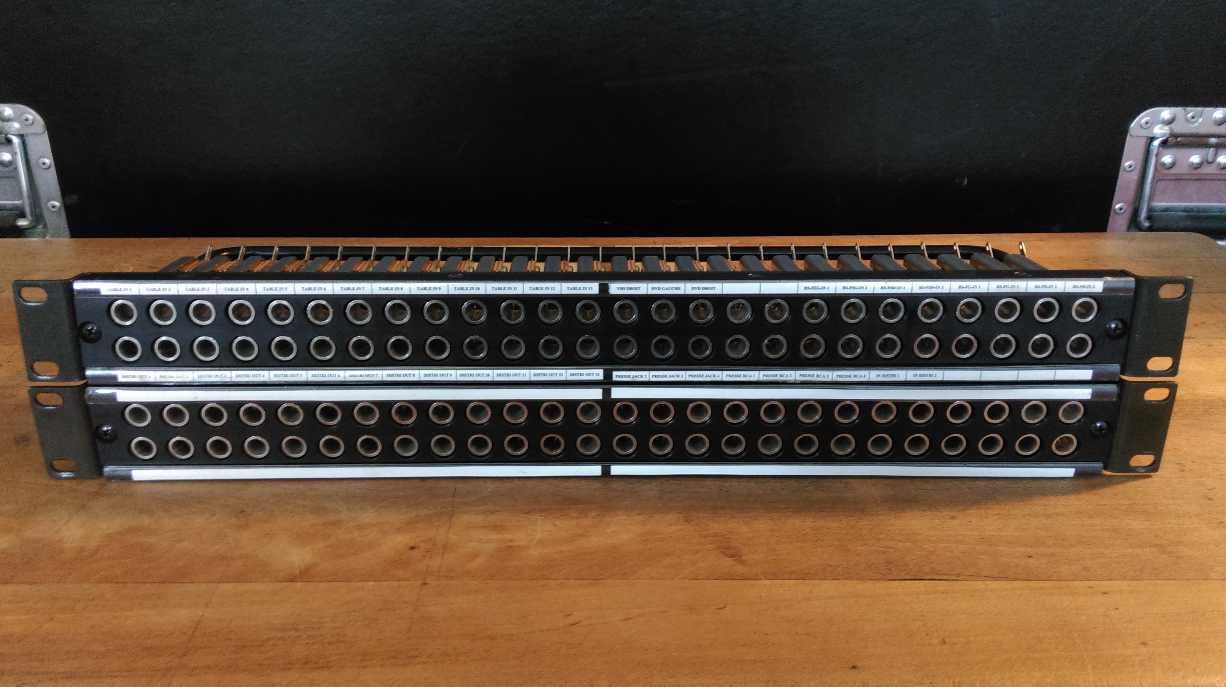 Vends  lot de 3 patchbay Long frame