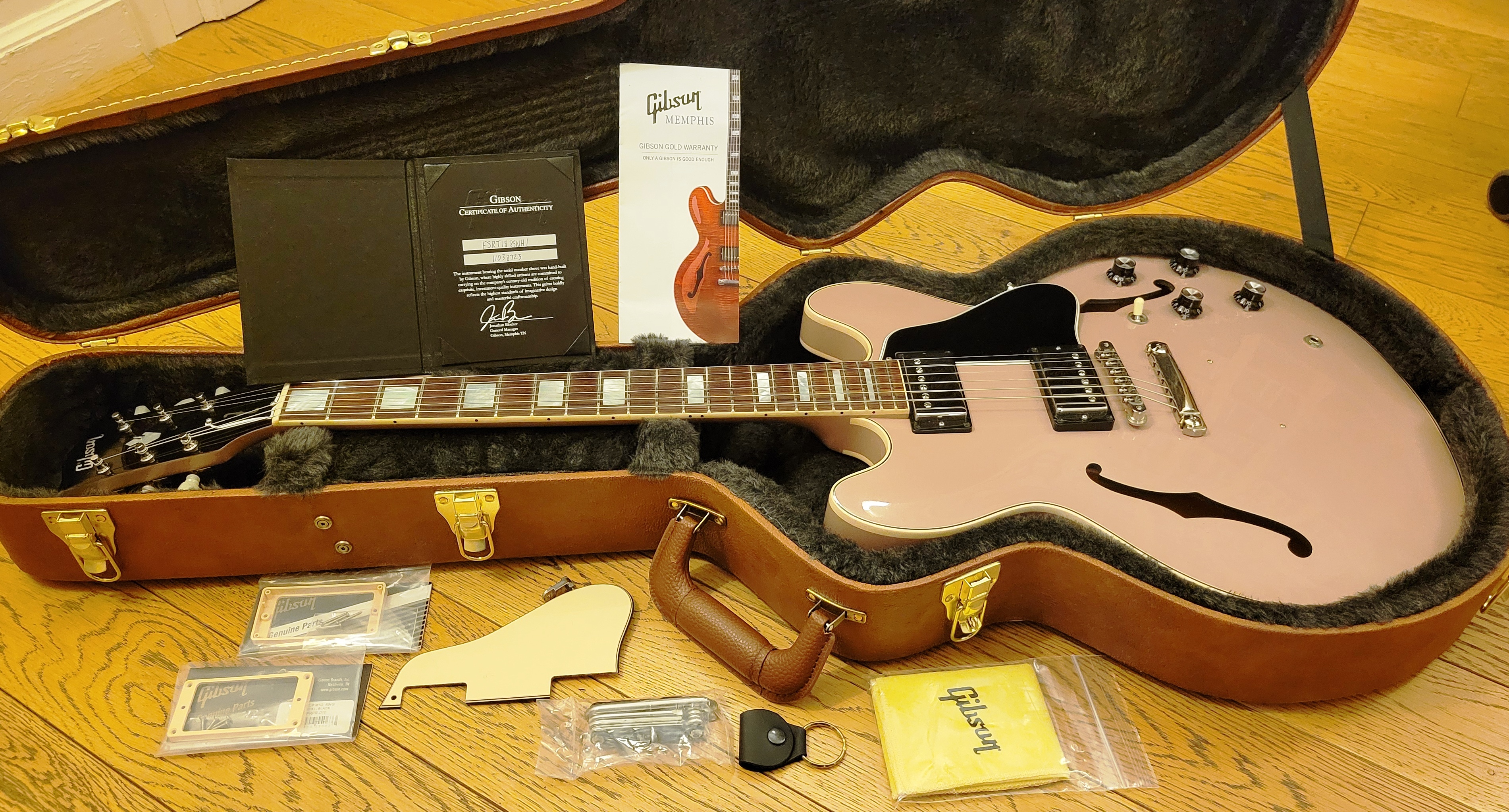 Vends Gibson ES-335 Big Block Retro LTD Wood Rose 2018