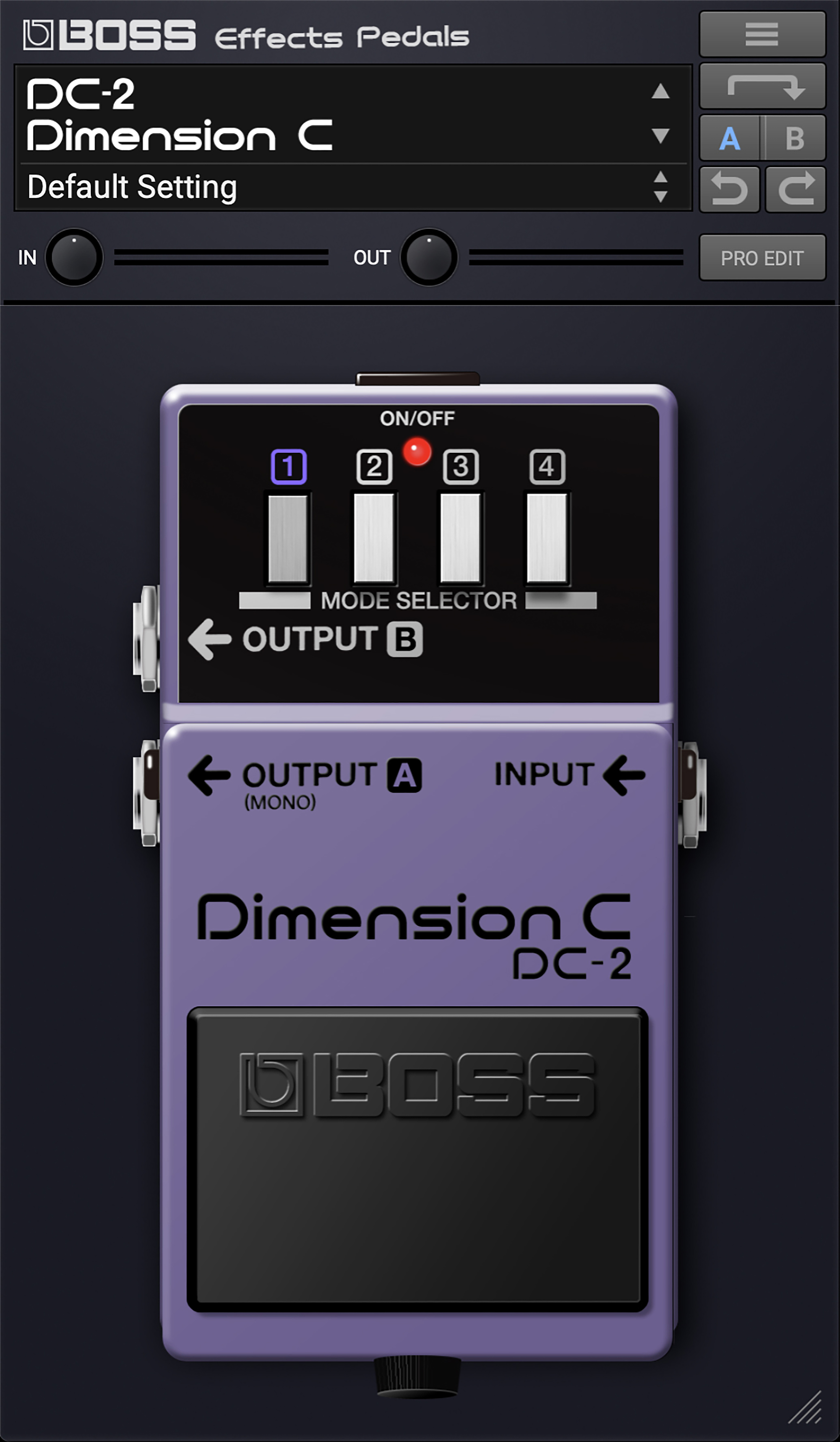 BOSS Effects Pedals Plugin DC-2 Dimension C