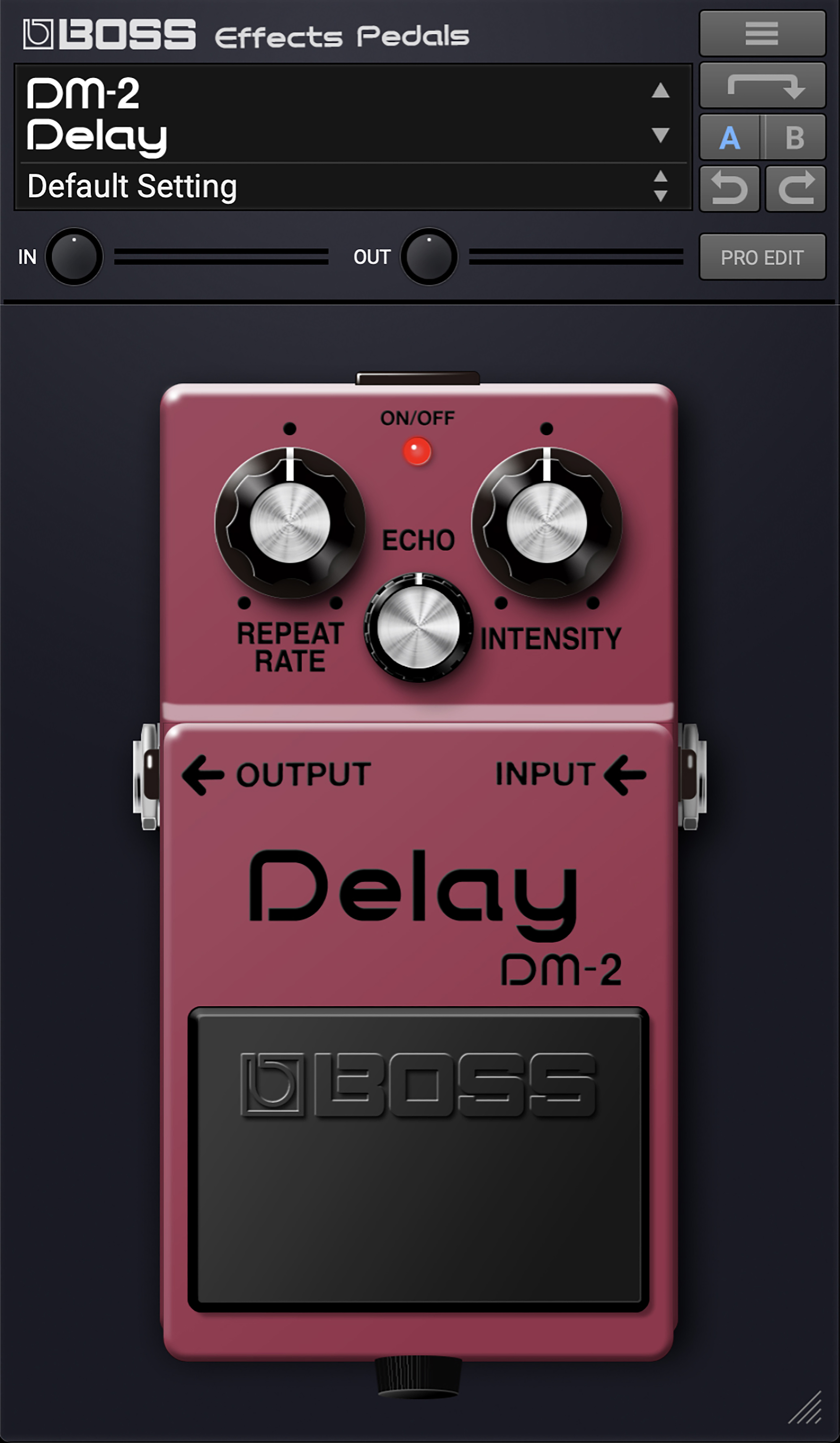 BOSS Effects Pedals Plugin DM-2 Delay
