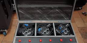 Vends projecteurs sur batterie à leds BEAMZ avec flightcase