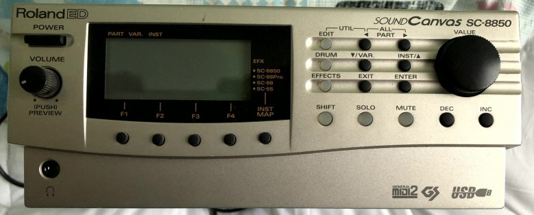 Vends expandeur de sons Roland SoundCanvas sc-8850