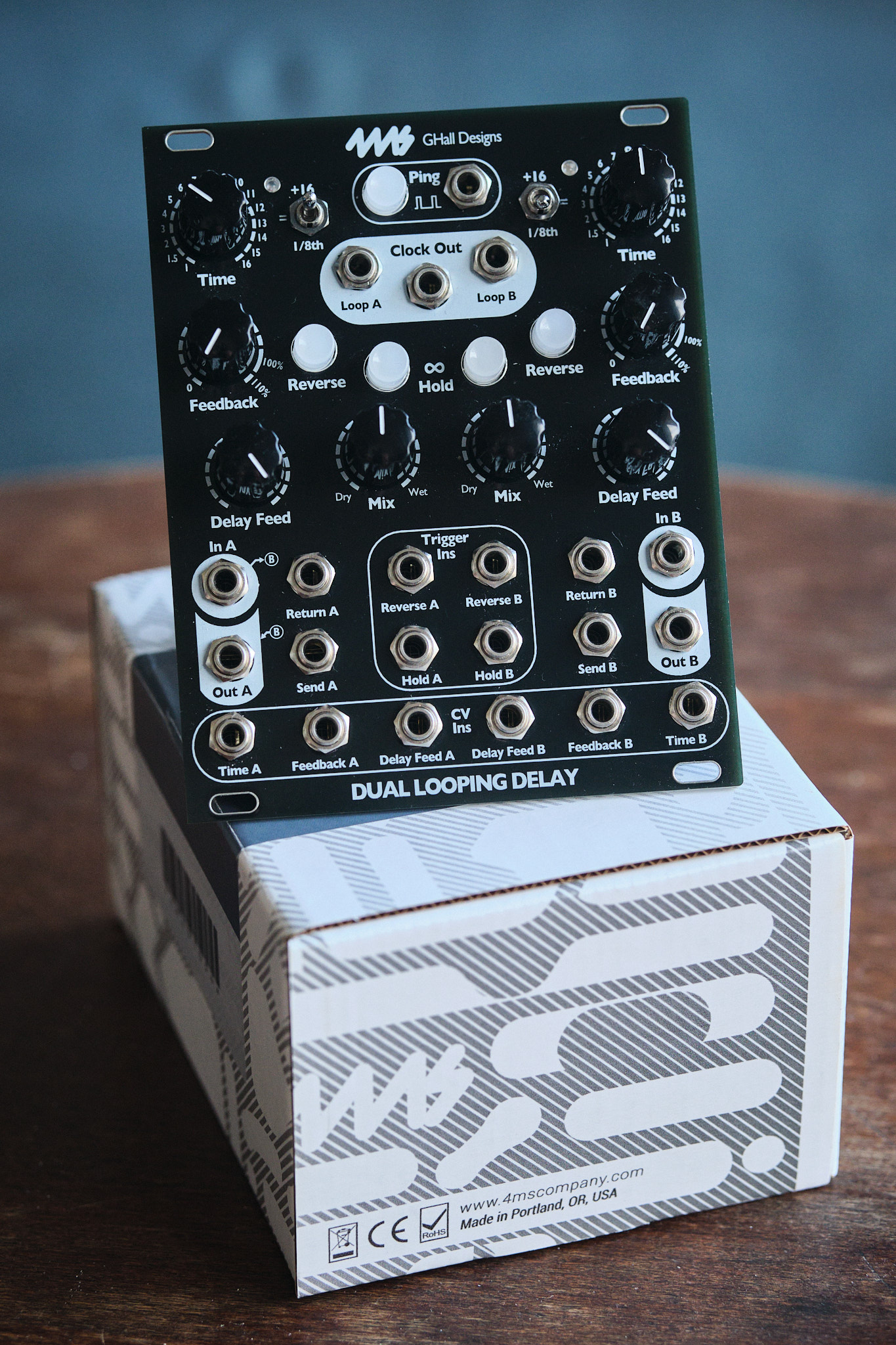 4ms Dual Looping Delay Black