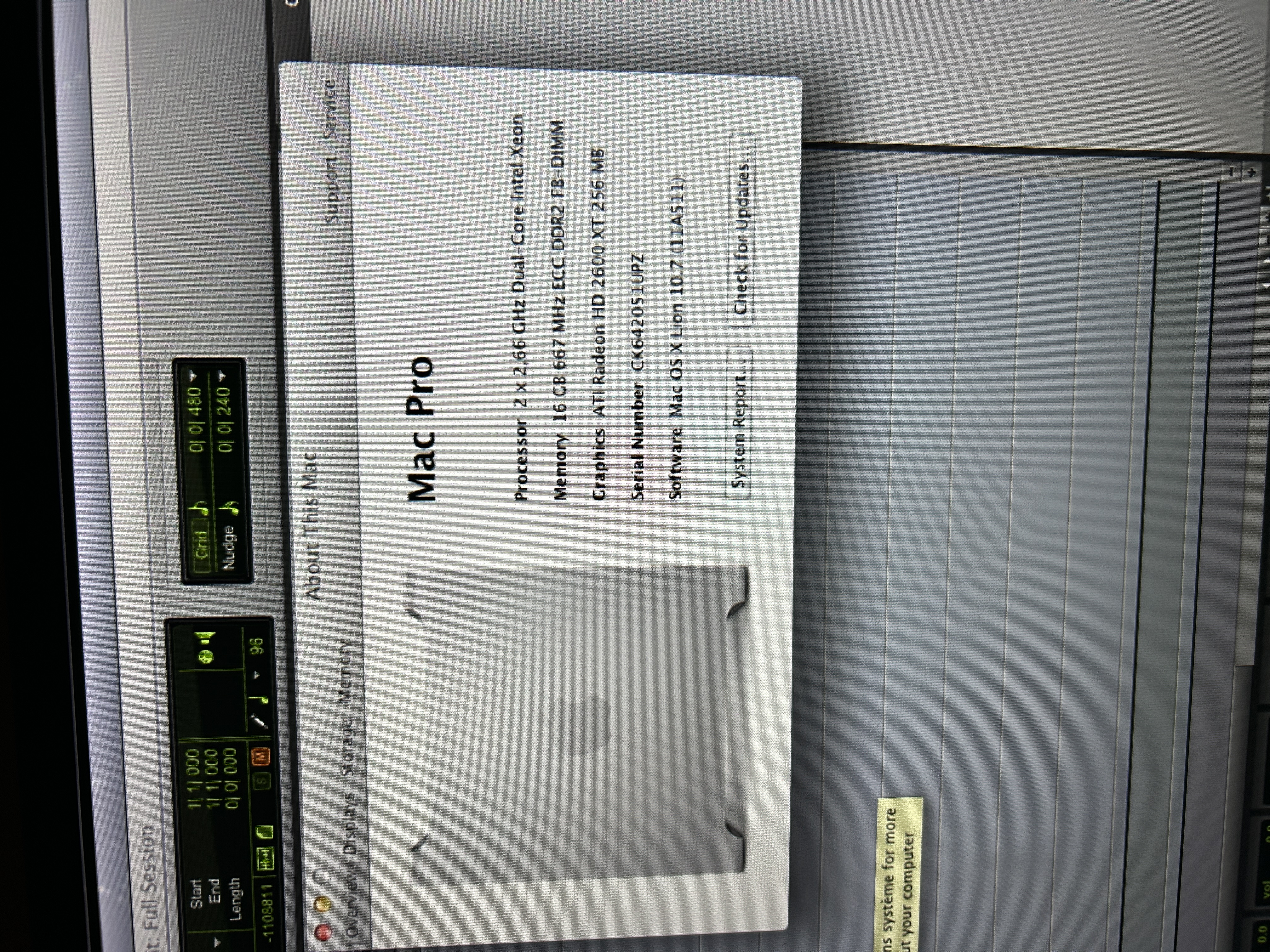 Station Max Pro XEON dual core.16G Ram.Pro Tools HD 10 et plus