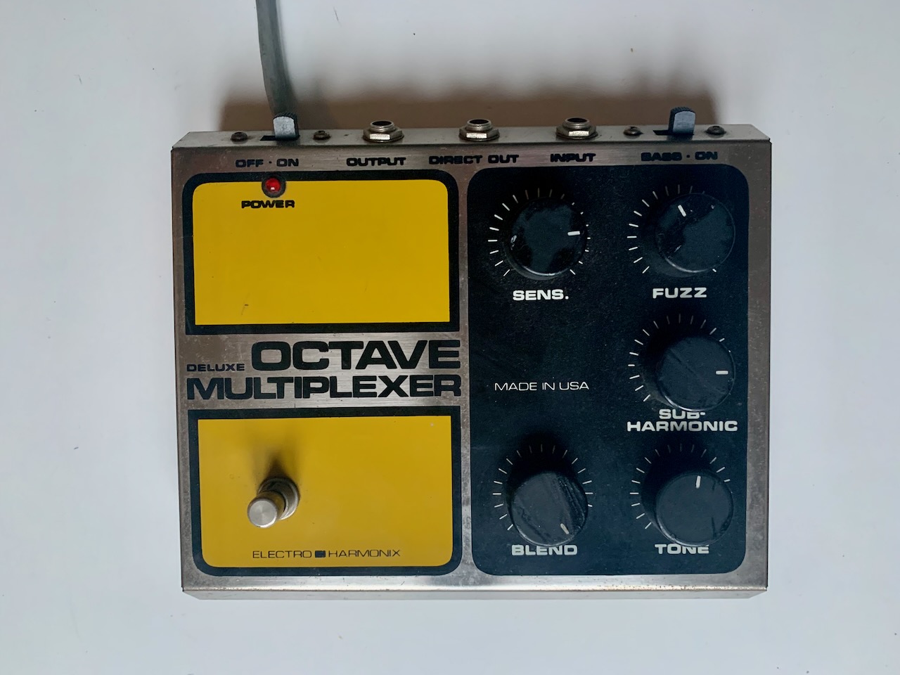 Vends EH Deluxe Octave Multiplexer vintage (façade jaune)