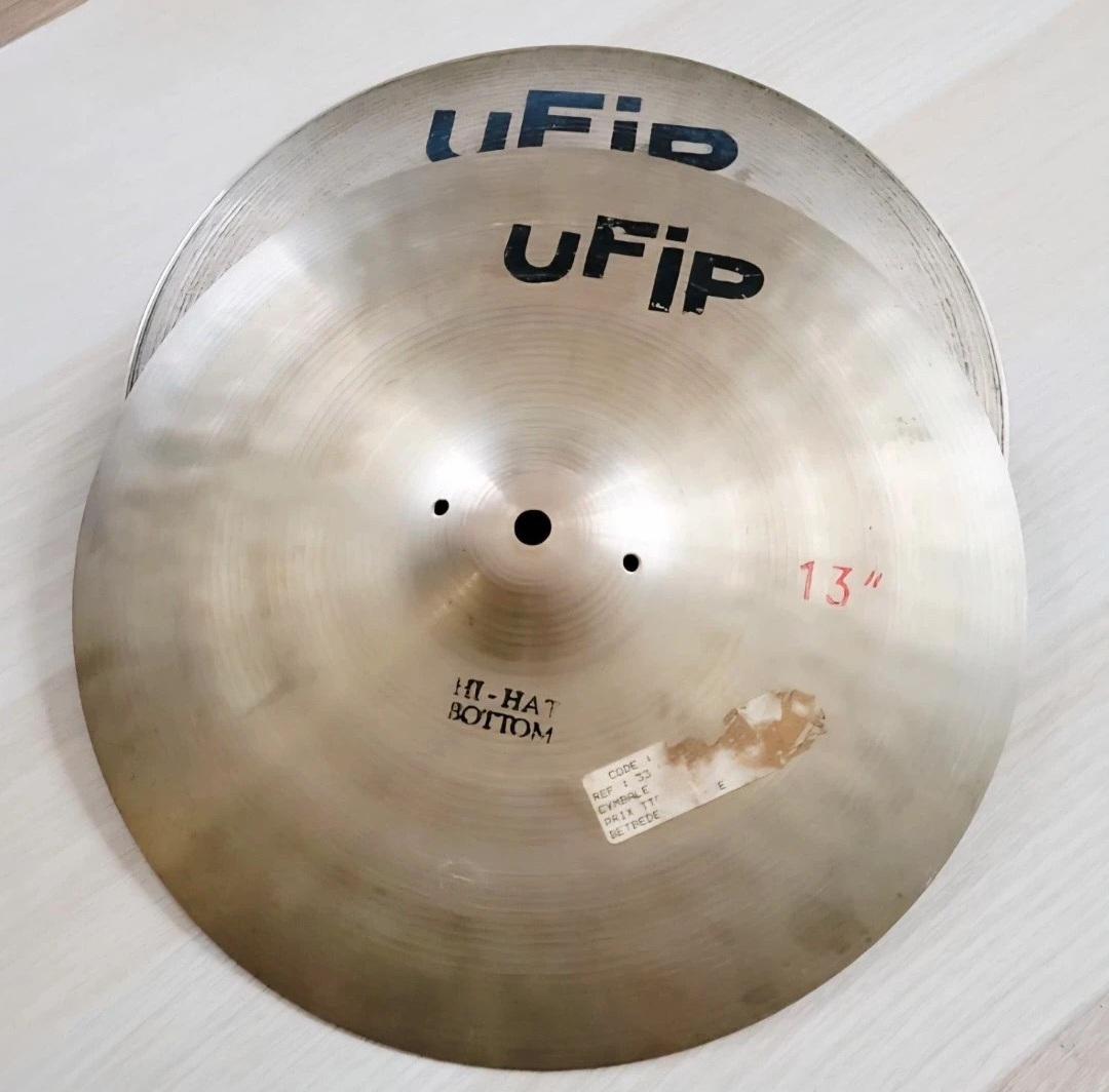 Charley Hi-Hat UFIP The Original B20 13" Prix fermé‼️Envoi soigné