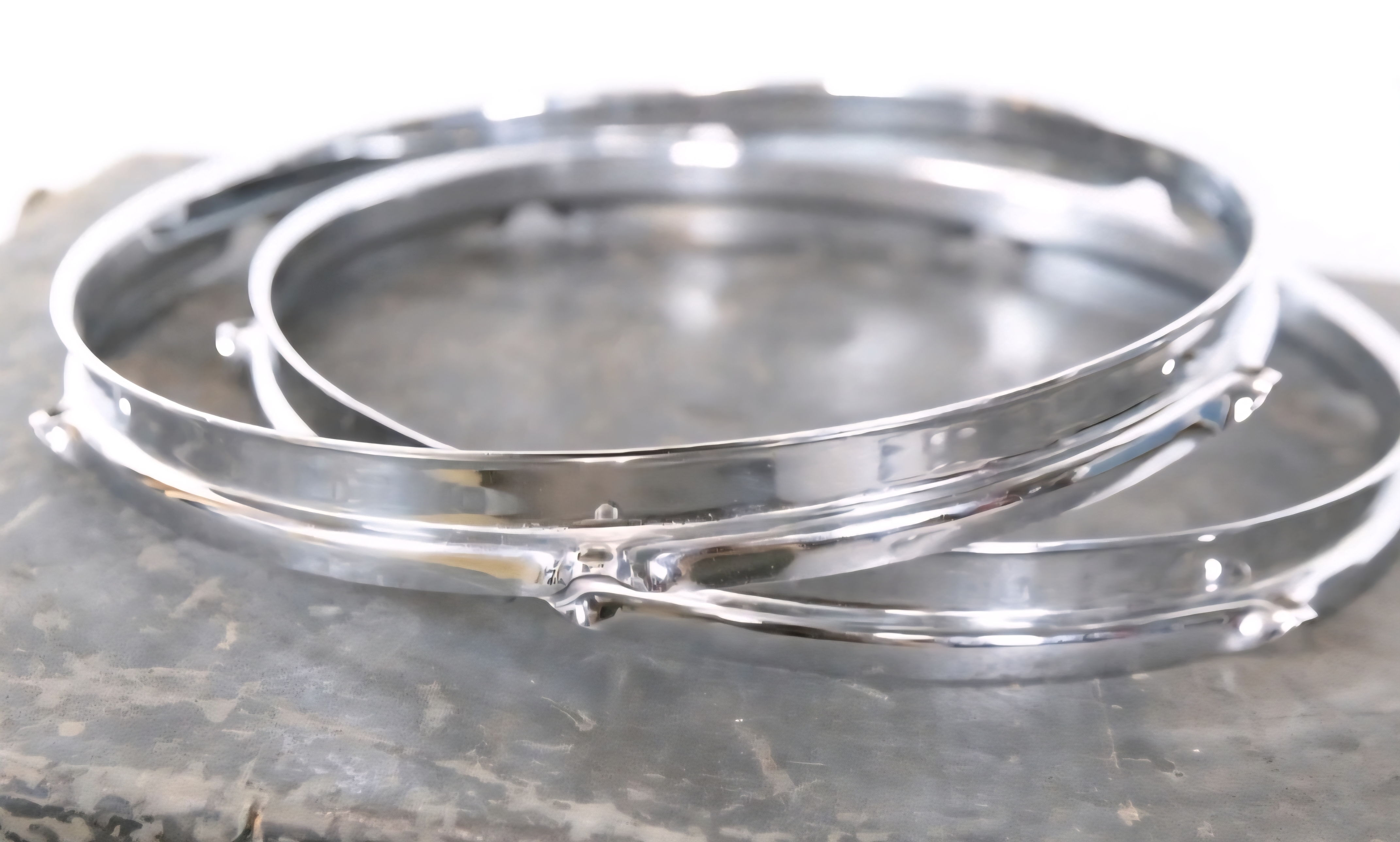 2 Cercles Rogers USA Tom 13" 6 Trous 60's 70’s Prix fermé‼️Envoi OK