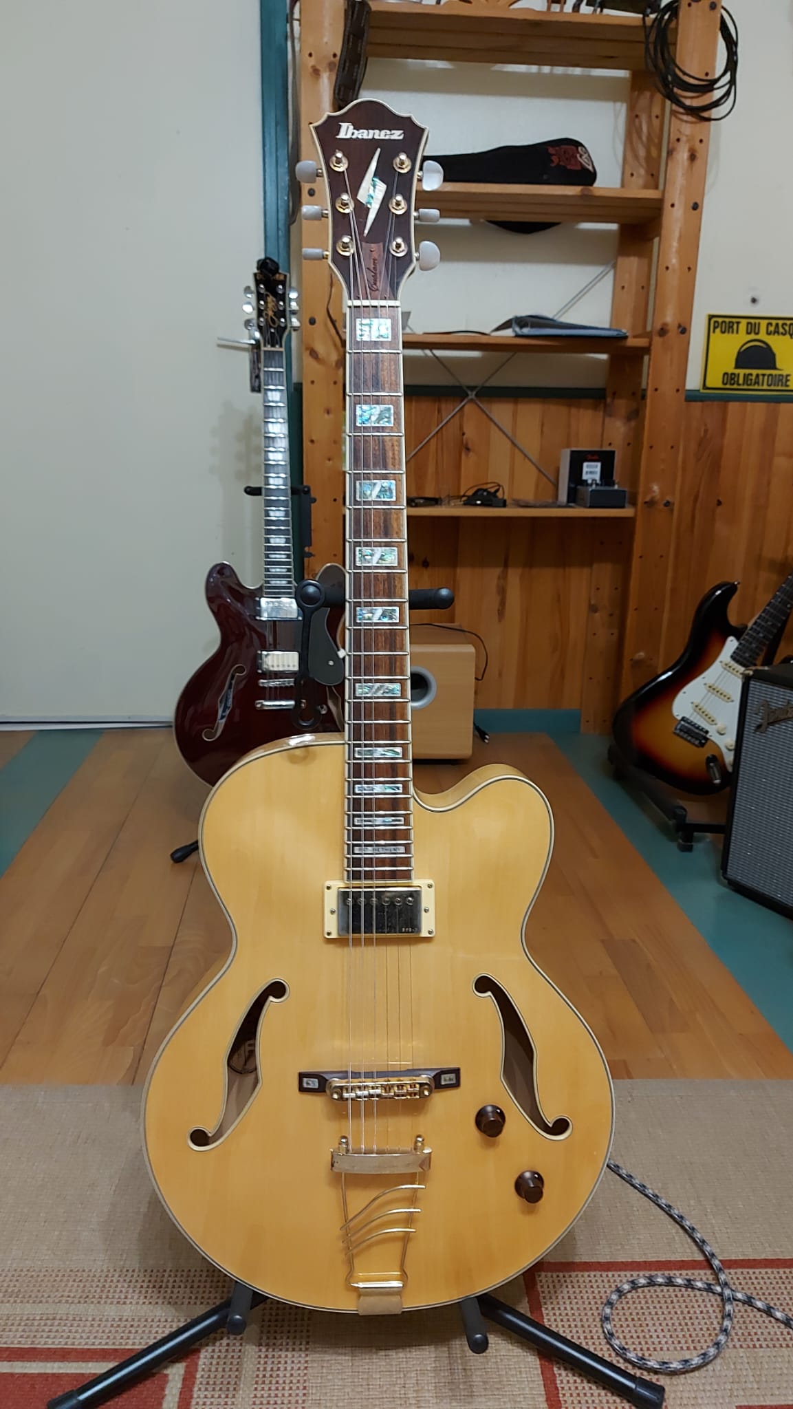 Ibanez PM35 Pat Metheny Signature Semi Acoustic Guitar, Natural