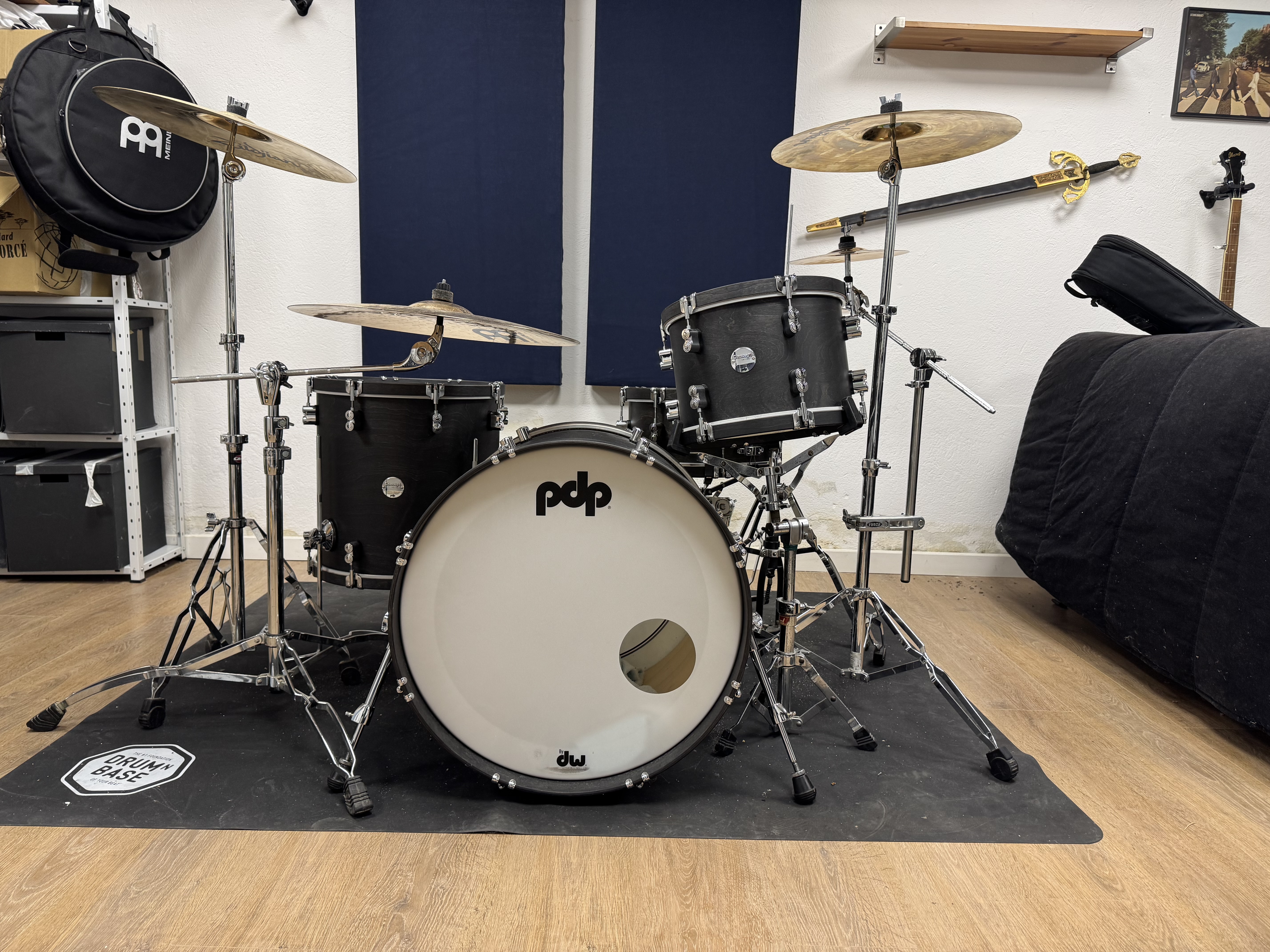 Batterie PDP Classic Concept Ebony cymbales Meinl et Zildjian