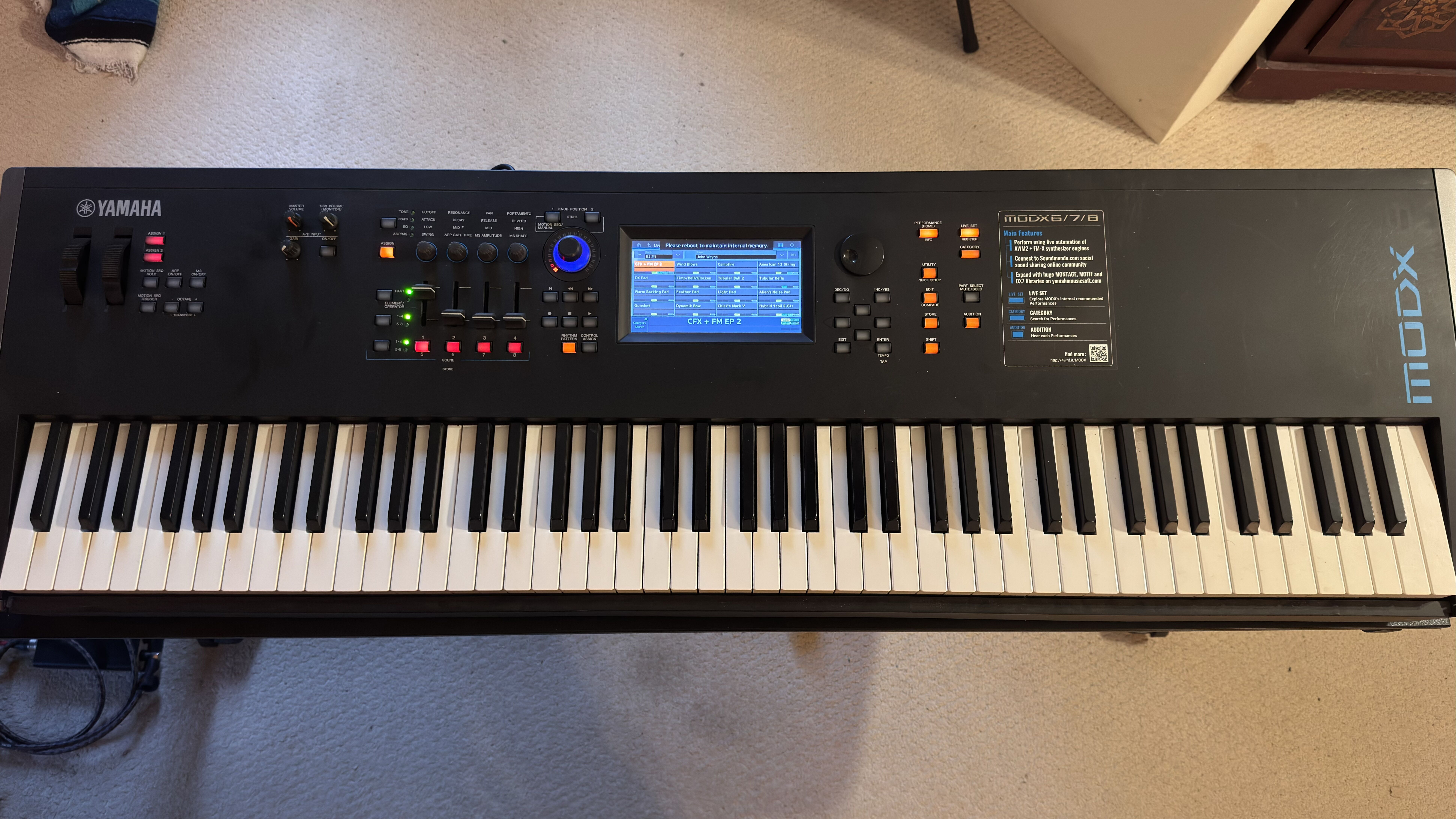 Vends Yamaha MODX 8