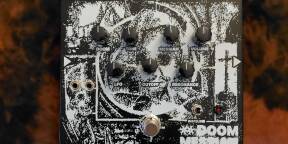 Pédale distorsion octave oscillator feedback fuzz avec LFO (marque : Colossus Audio ; pédale : Doom Messiah)