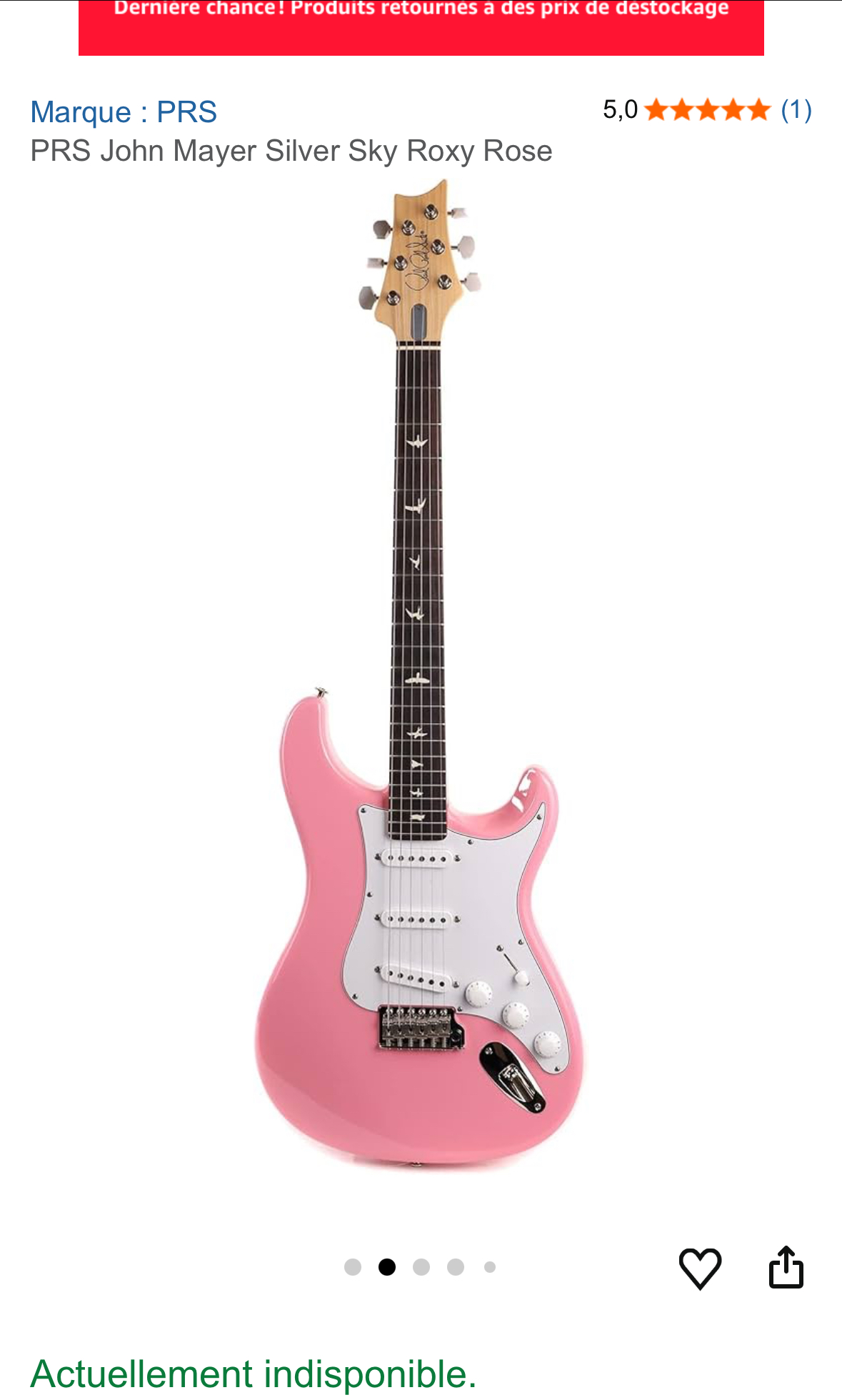 AFFAIRE A NE PAS MANQUER !!  Guitare électrique John mayer signature 