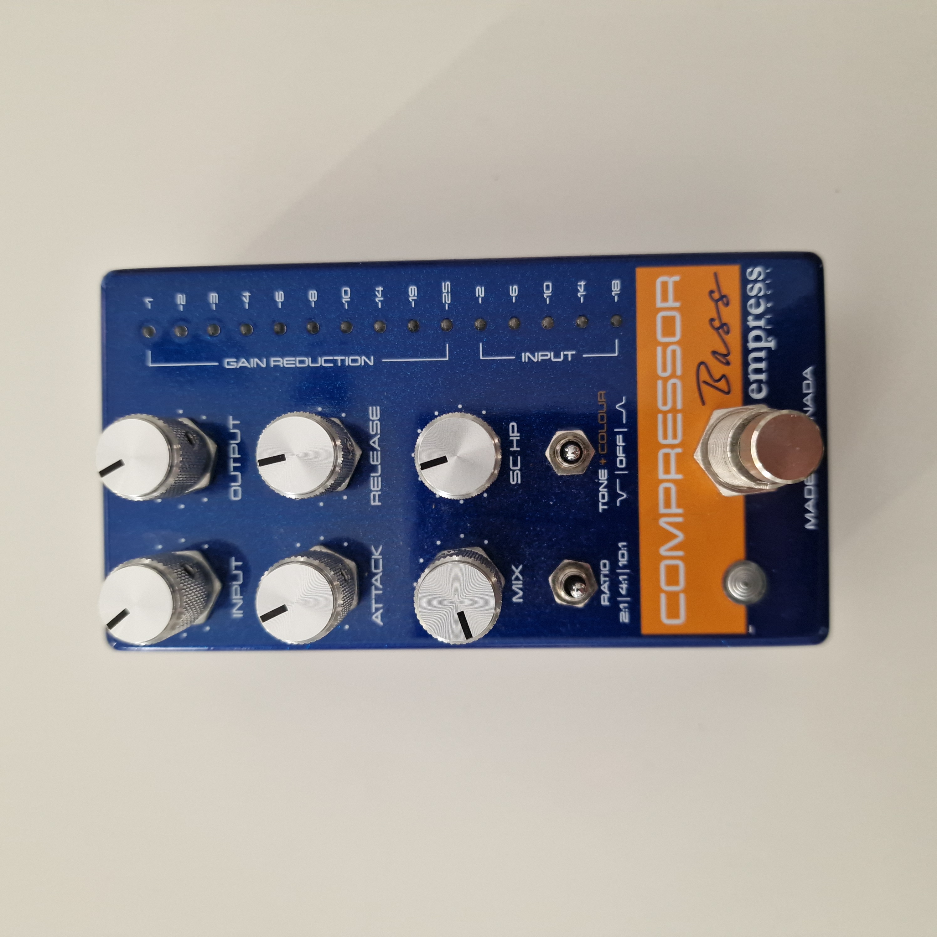vends compresseur Empress Effects Bass Compressor Blue Spk 
