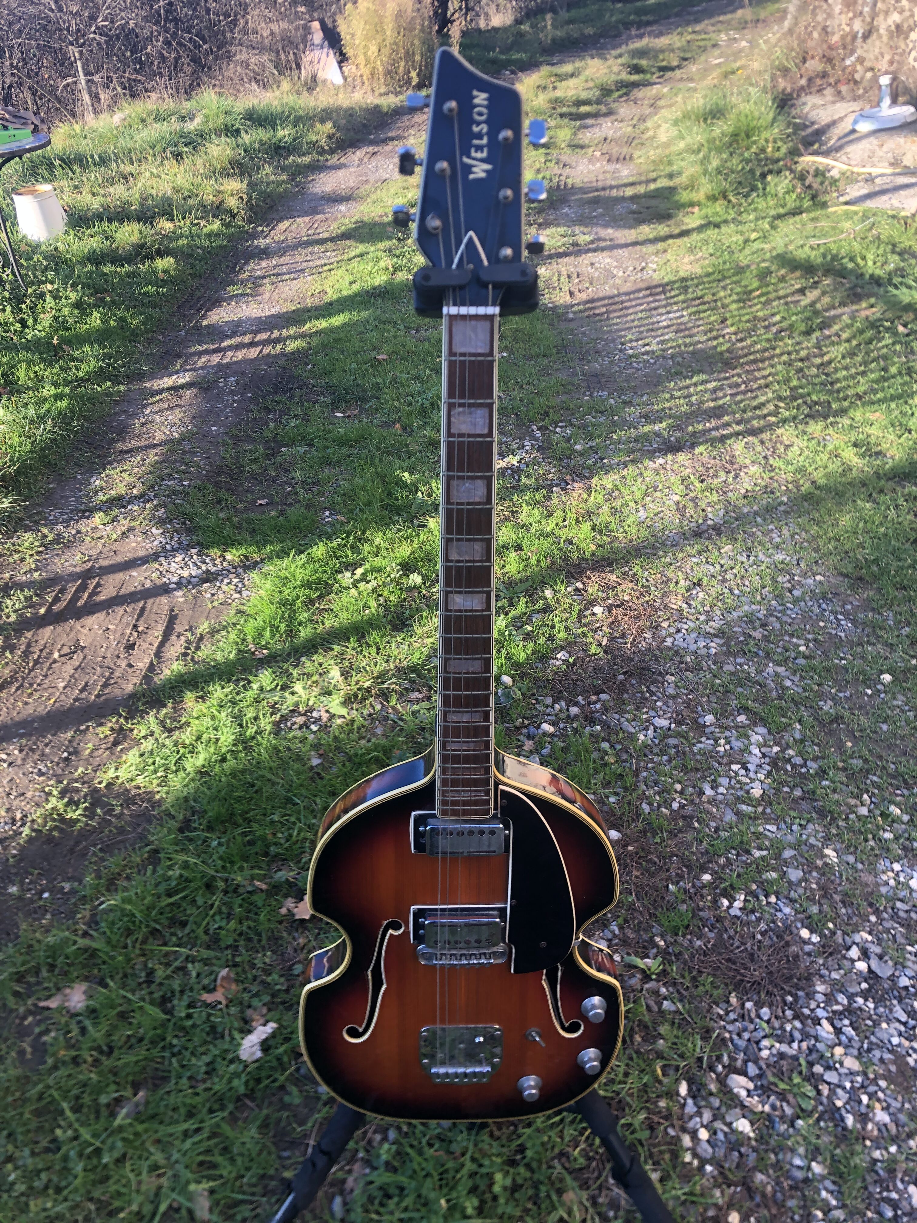 Rarissime Vintage Welson Starfire Violin Guitar 