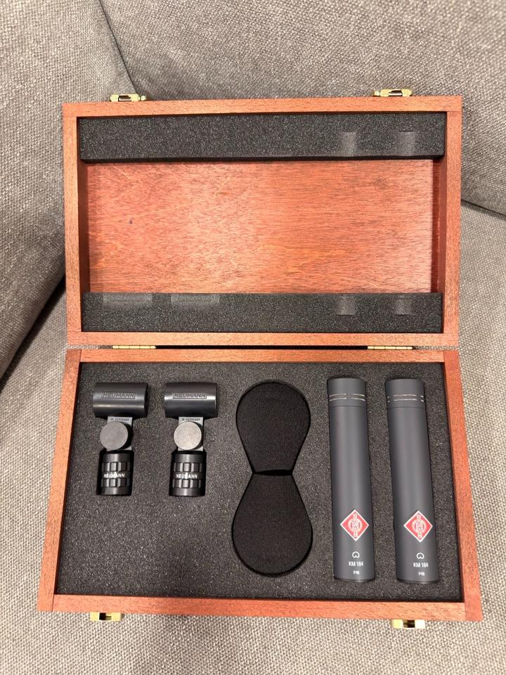 Microphones à condensateur stéréo Neumann KM184 mt (2 exemplaires
