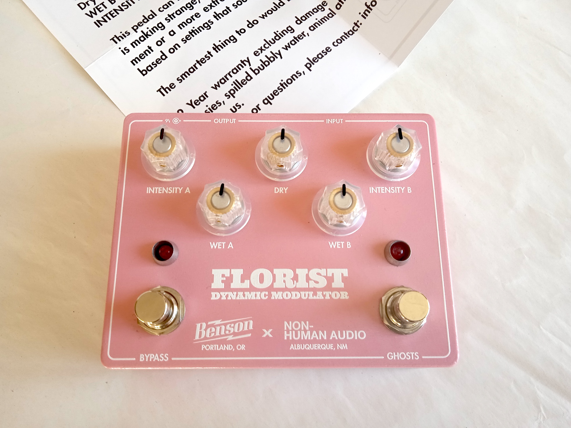 Vds Benson Amps Florist Dynamic Modulation comme neuf!