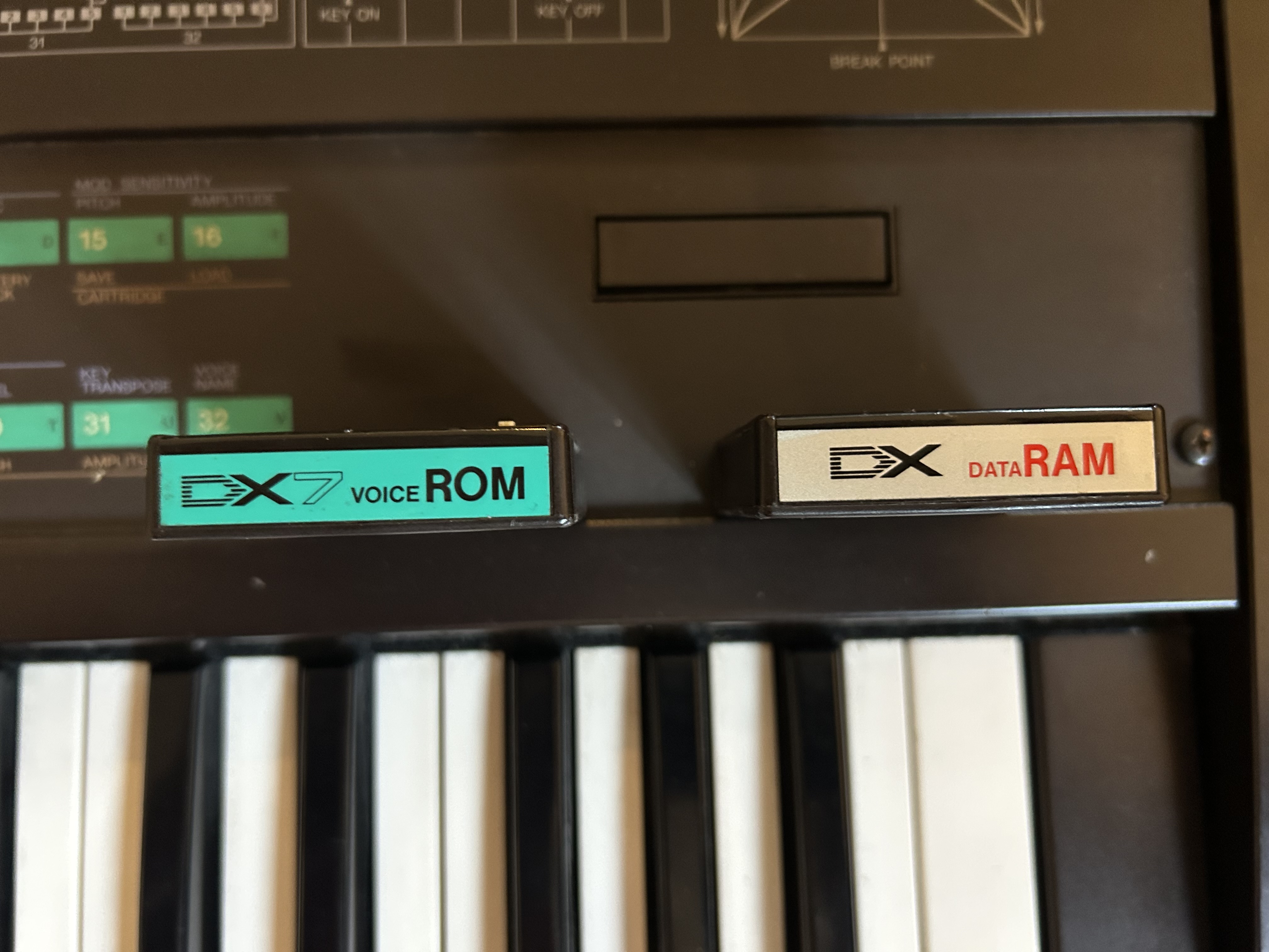 Vends DX7 et deux cartouches