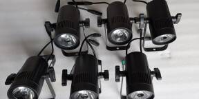 Vends 6 x projecteurs Cameo Q-Spot 15 RGBW BK