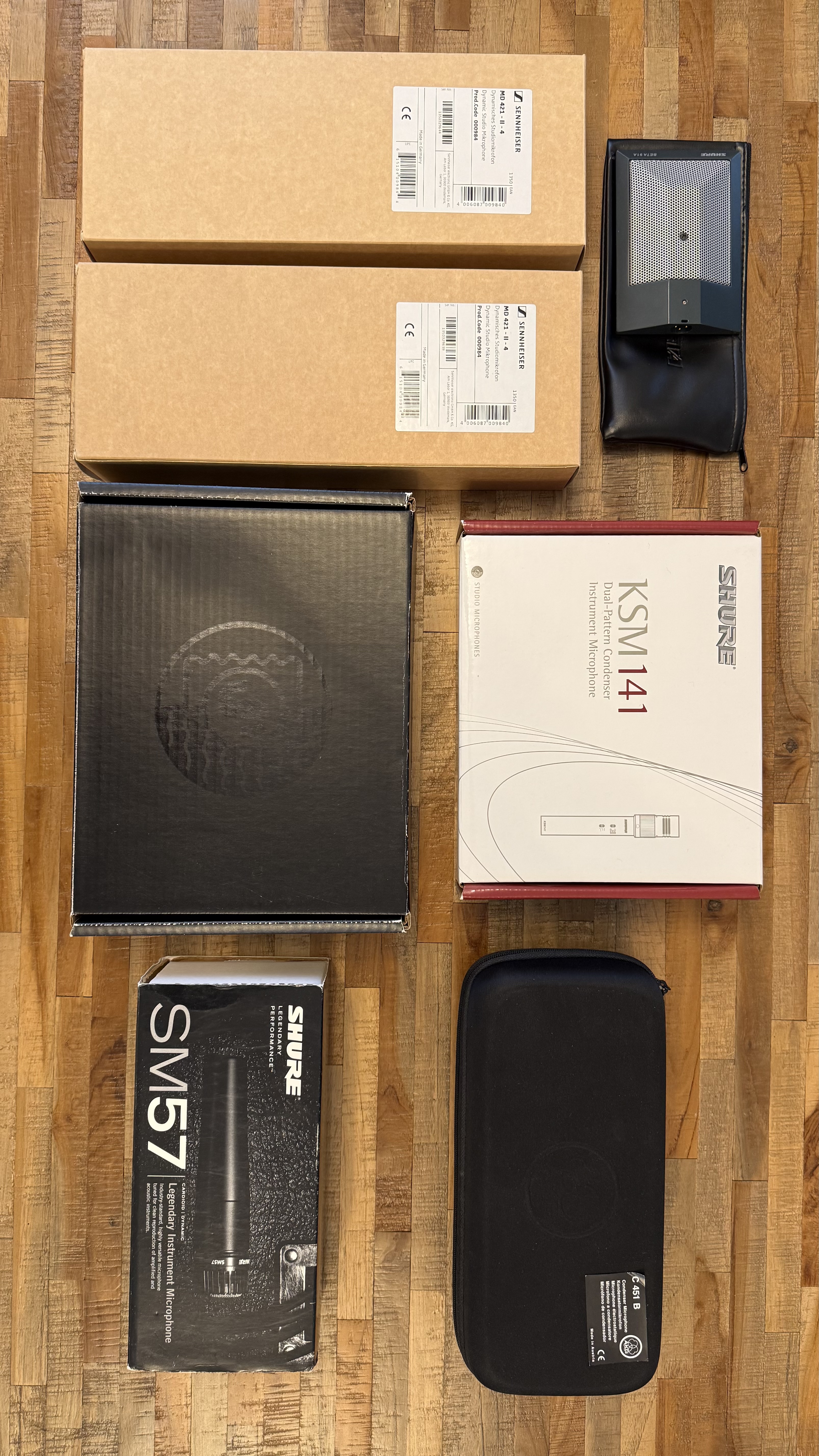 Set de micros enregistrement/recording batterie acoustique