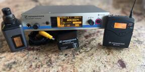 1 ENSEMBLE HF ÉMETTEUR eW 500 pour MICRO CRAVATE + PLUG-IN en XLR.