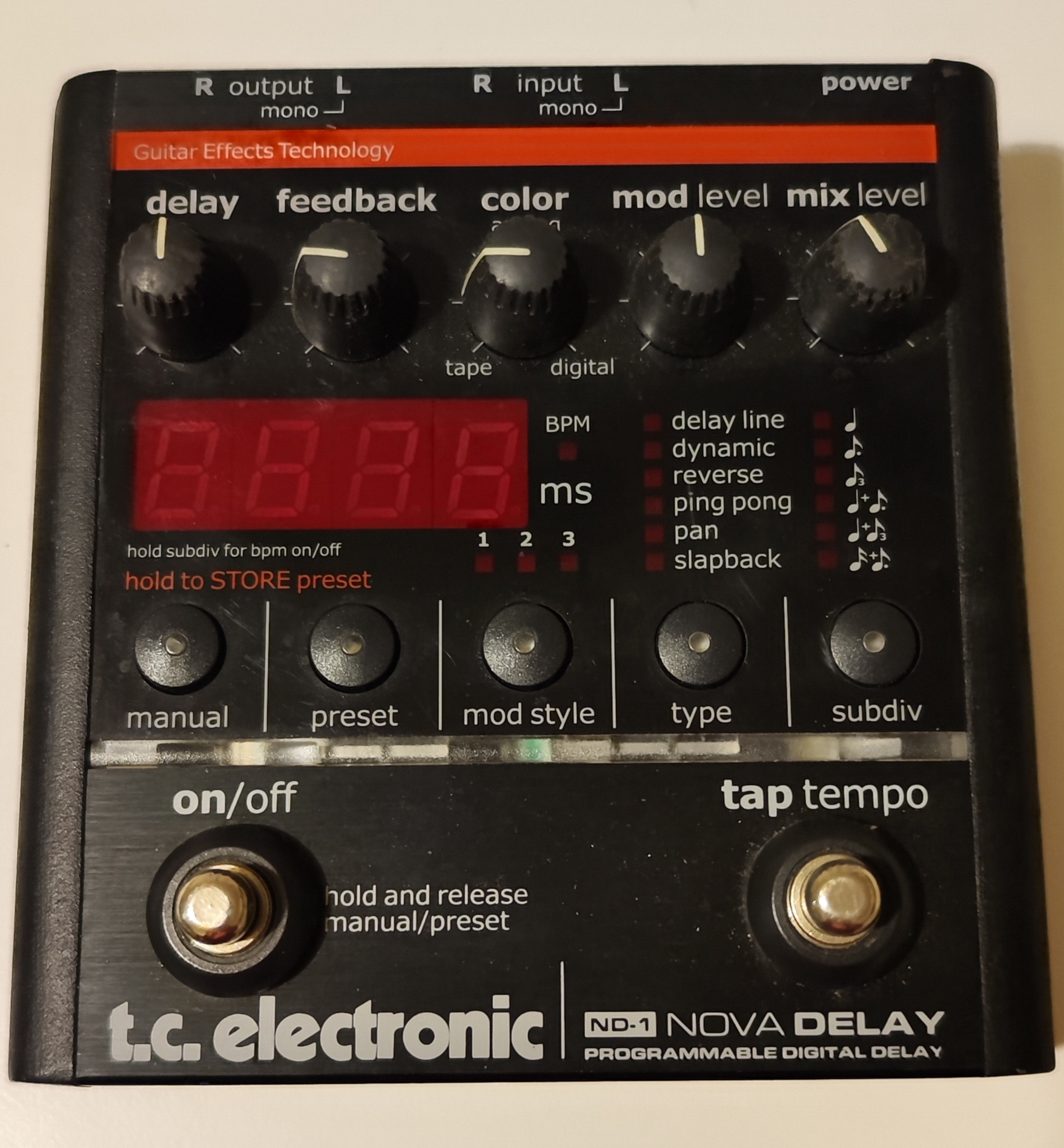 vends TCElectronic NovaDelay 