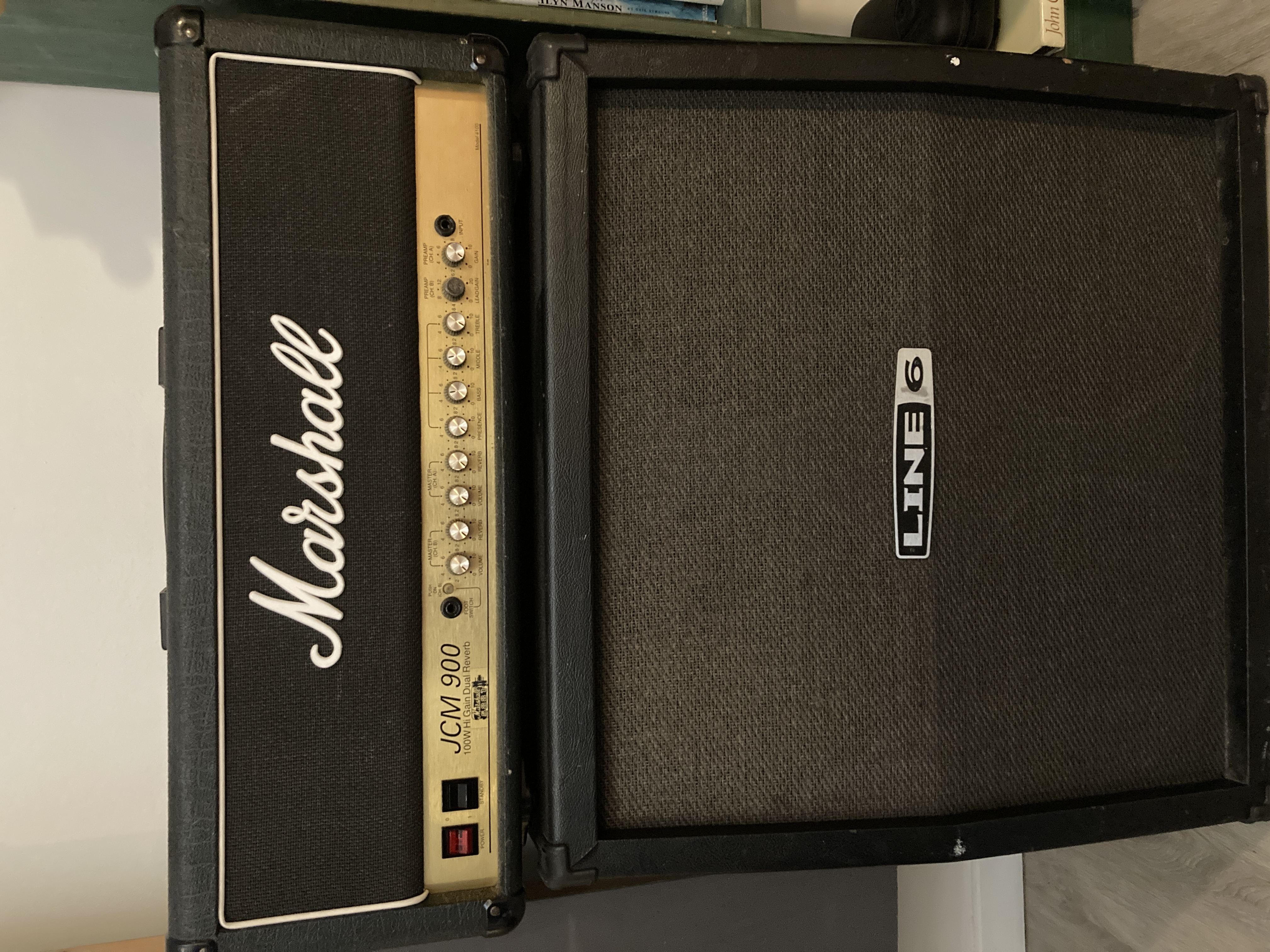 Marshall JCM 900 4100 1994 + Cab Line6 4x12