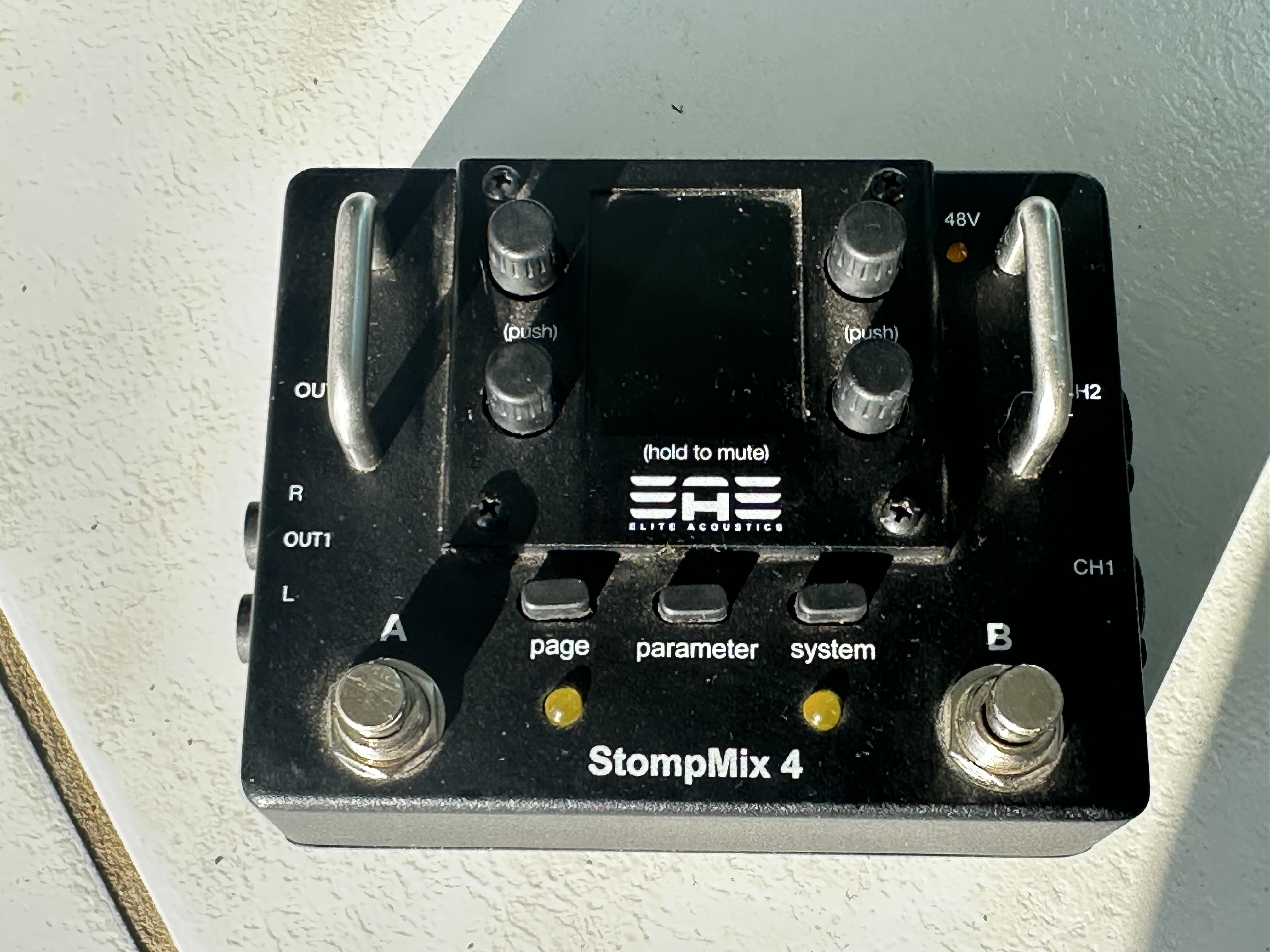 Elite Acoustics Stompmix X4 mixage numerique pedale